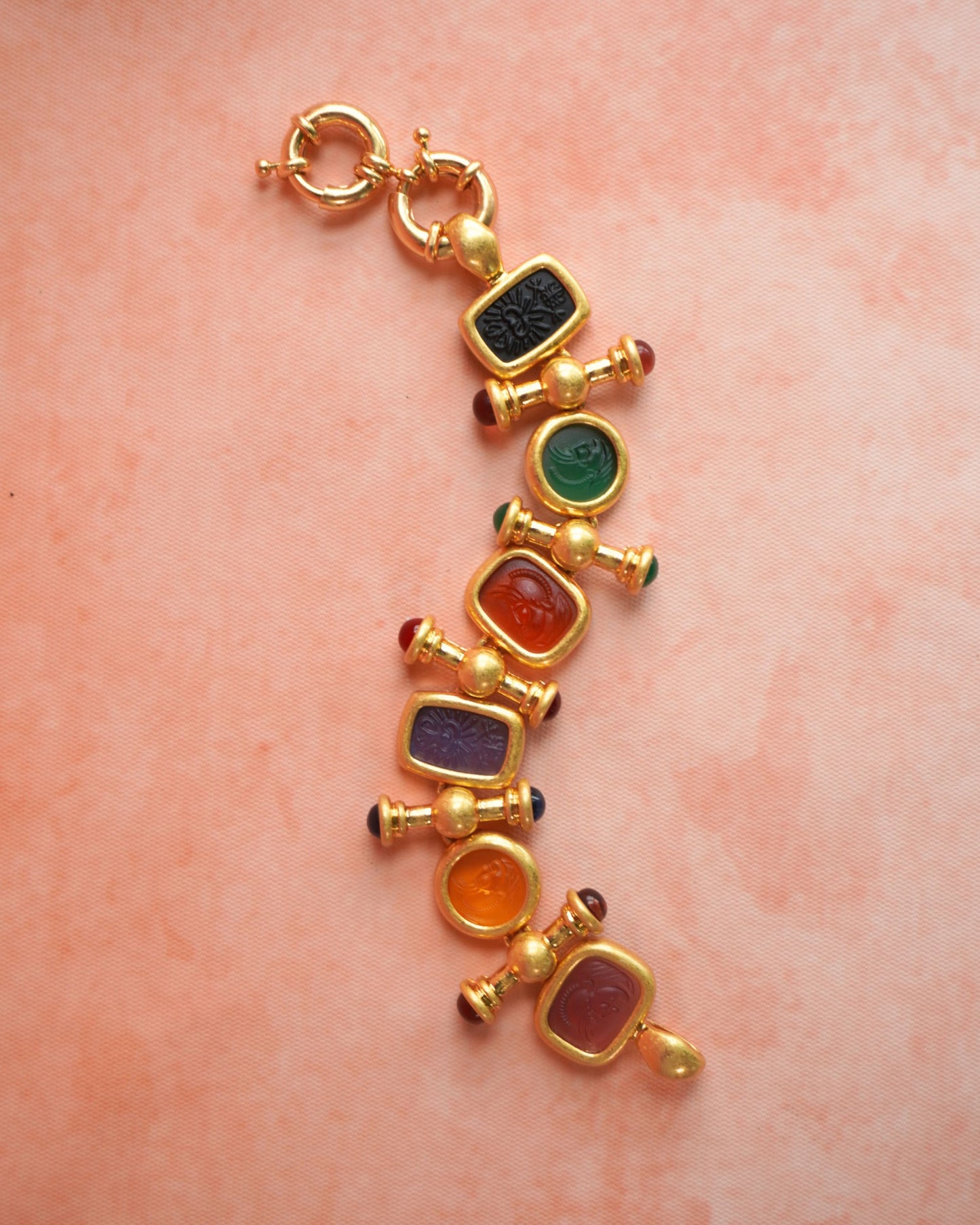 Gold Arabella Cameo Bracelet