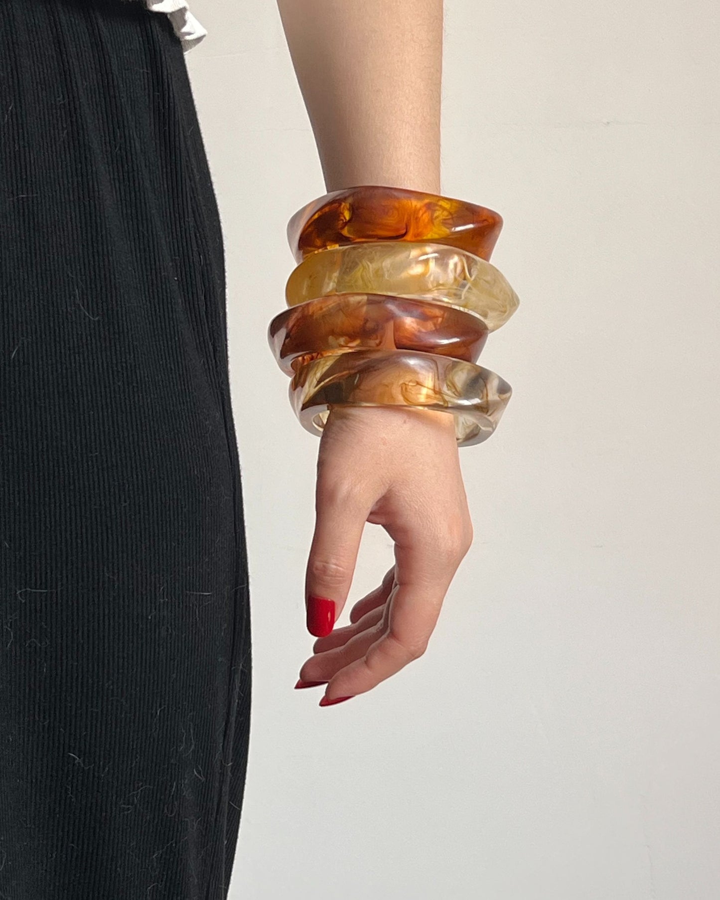 Prism Red Resin Bangle