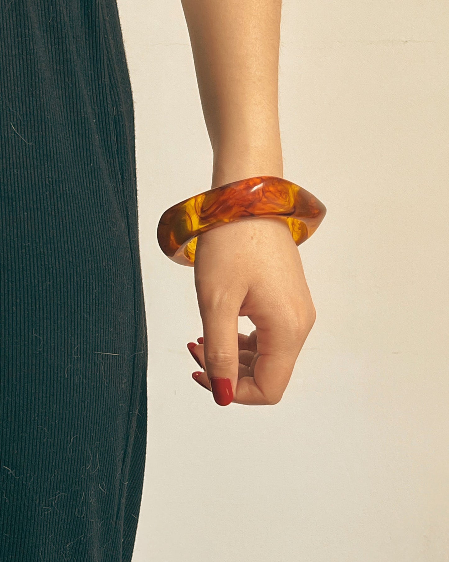 Prism Red Resin Bangle