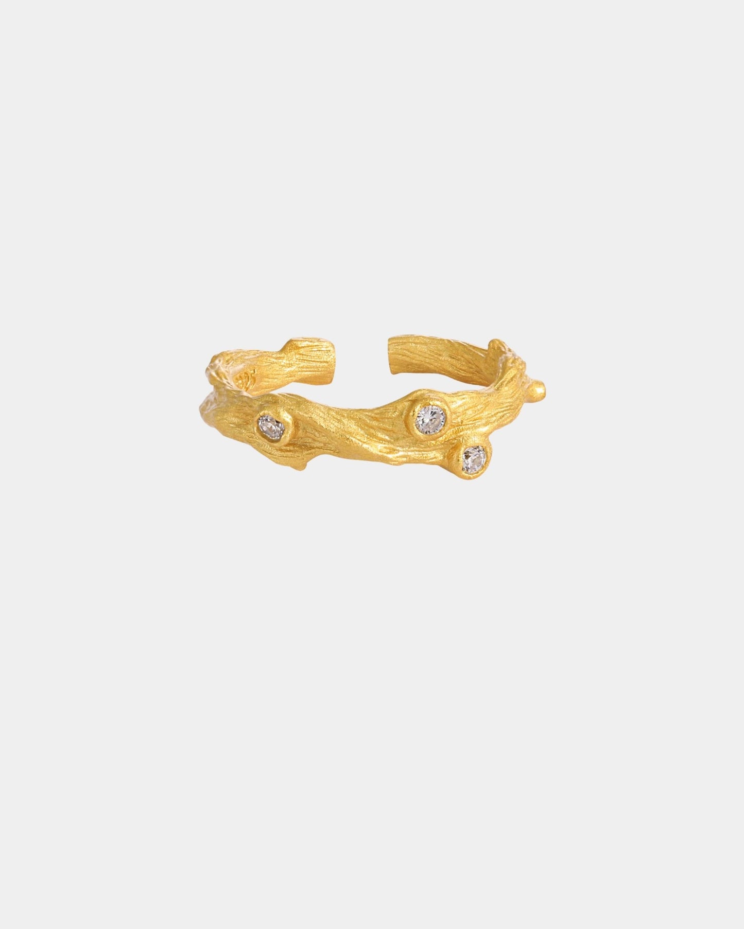 Gold Pale Willow Ring