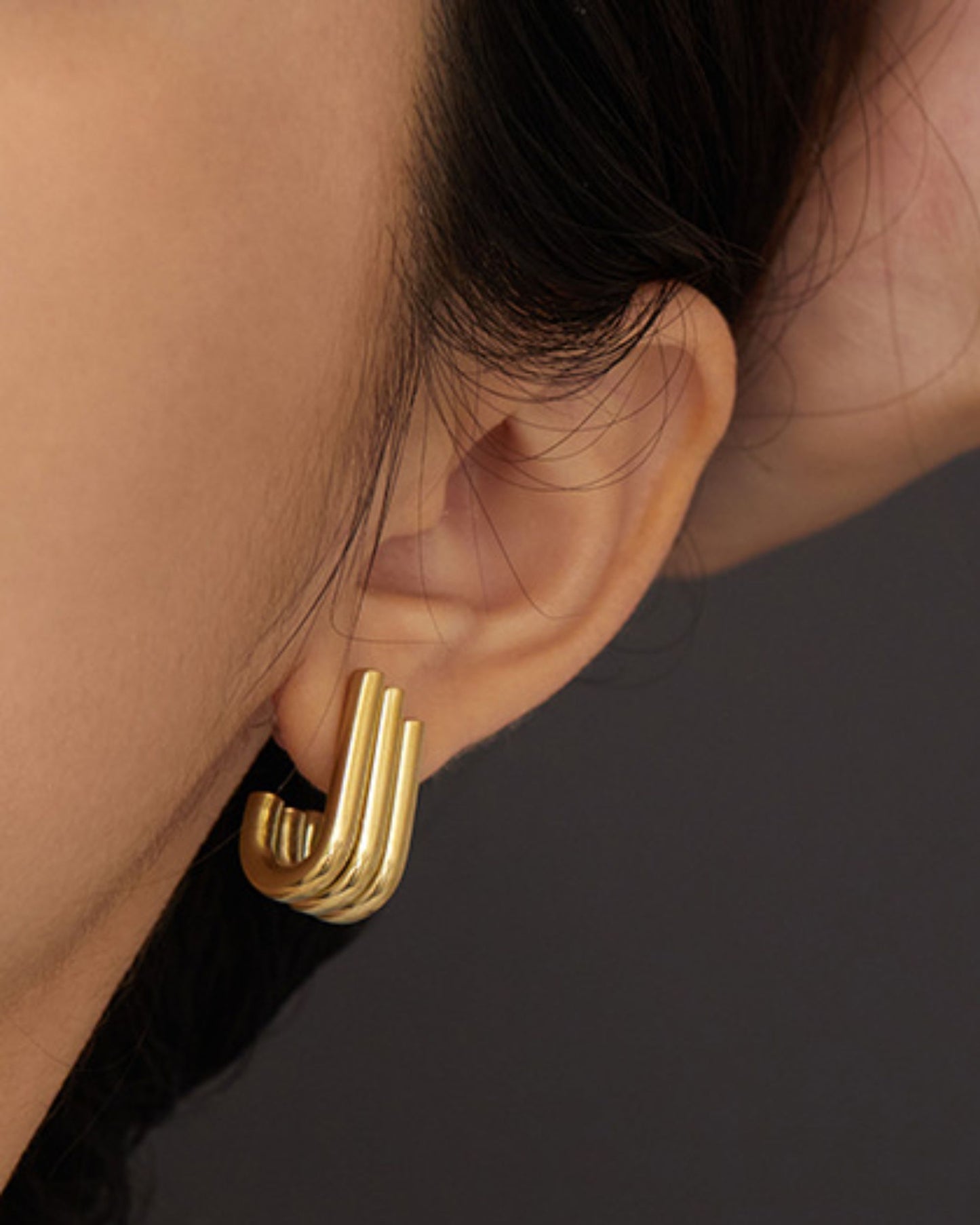 Gold Reverie Hook Earrings