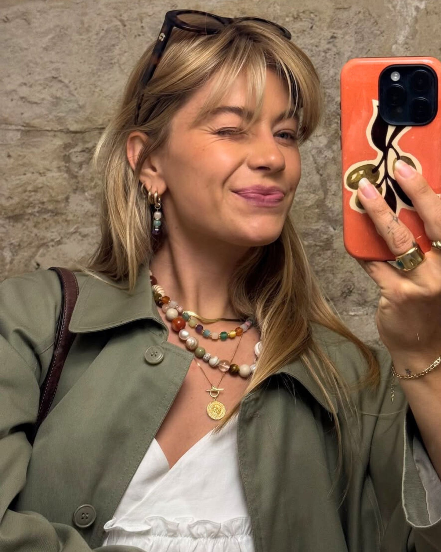 Gold Mare Ammonia Relic Necklace