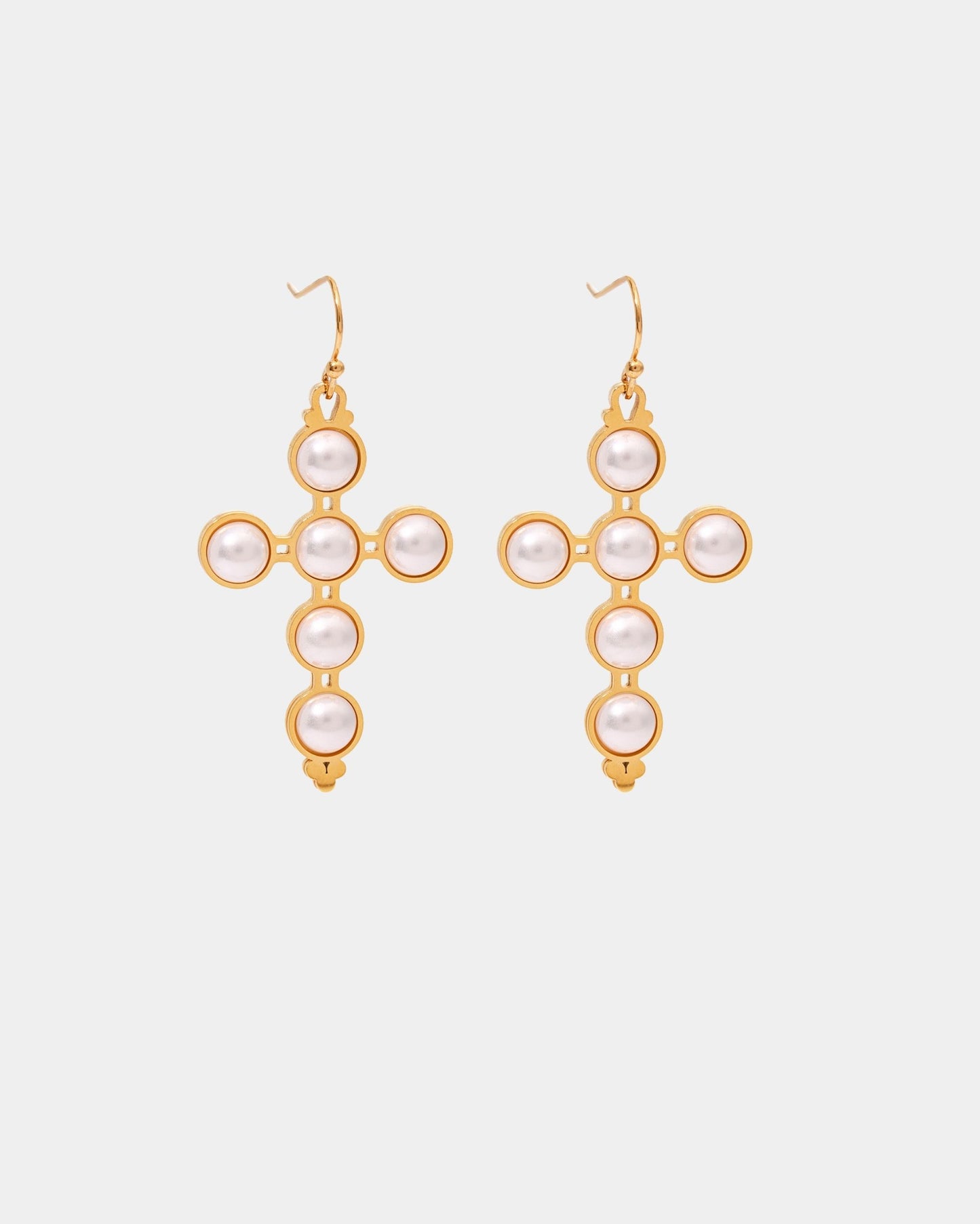 Gold_Aphrodite_Pearl_Cross_Drop_Earrings_1