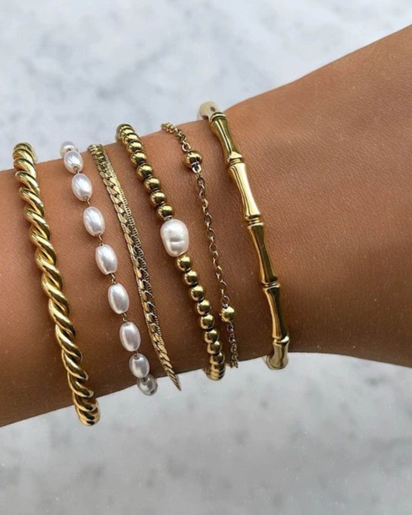 Gold Bamboo Bangle