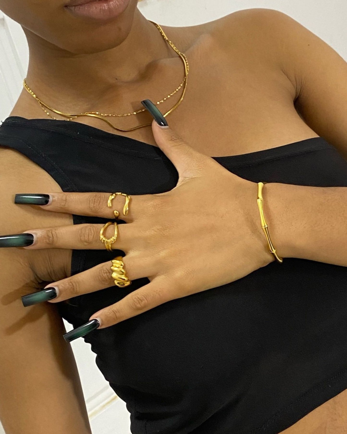 Gold Bamboo Bangle