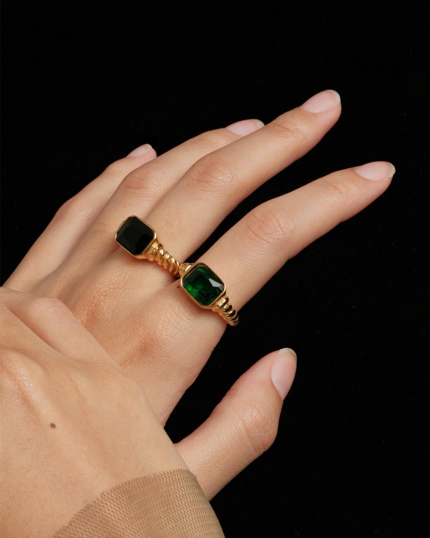 Gold Beryl Ring