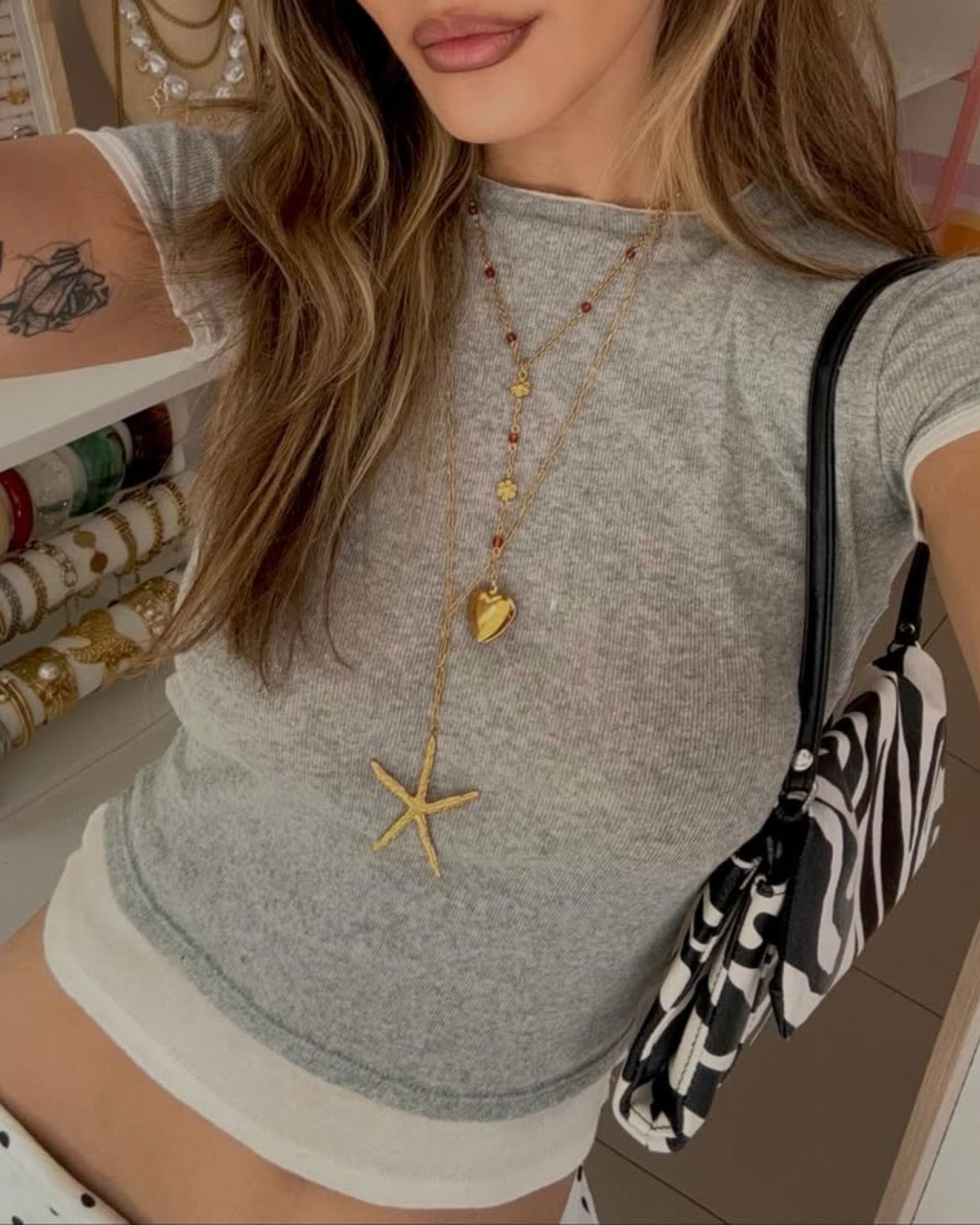 Gold Desire Lariat Necklace