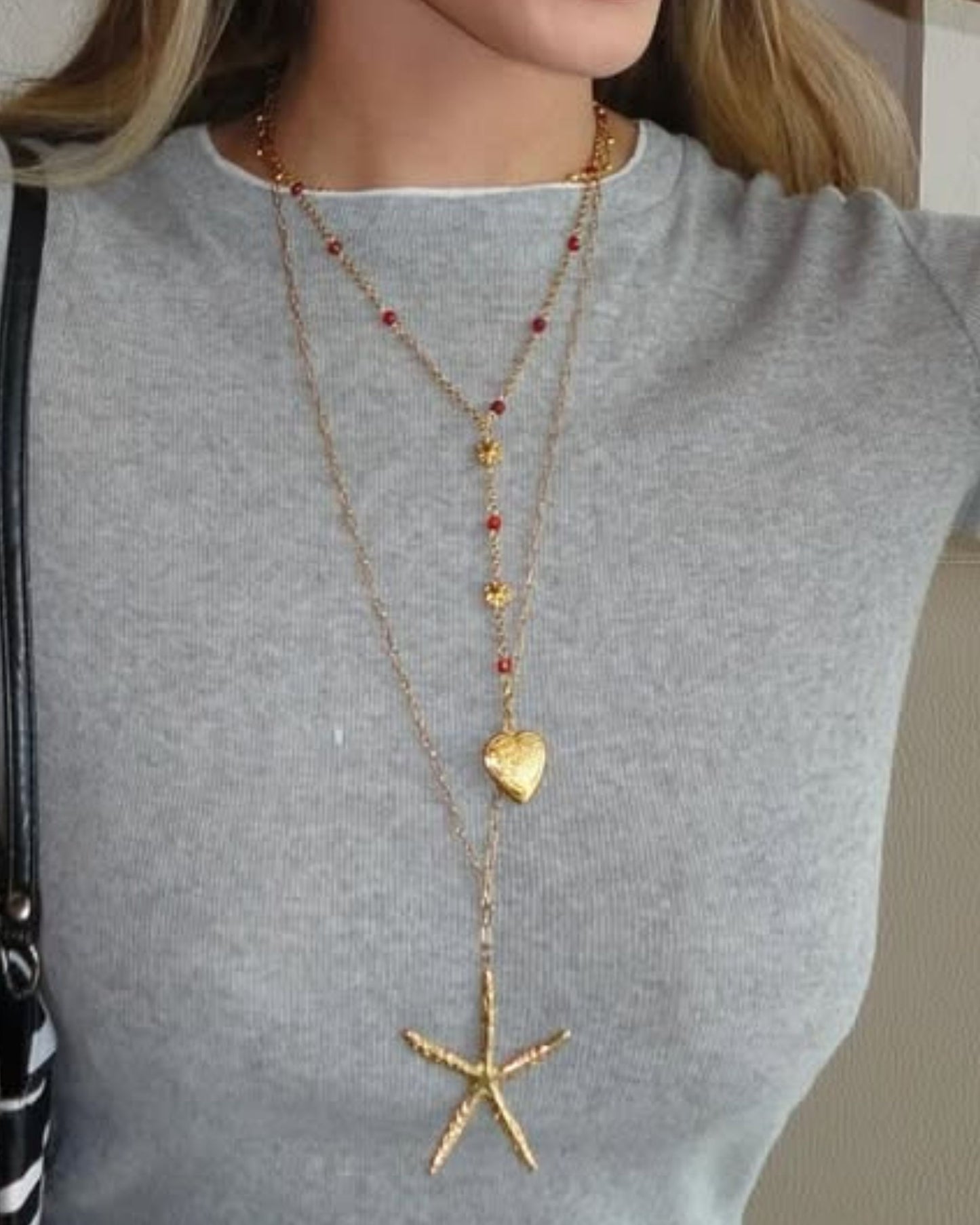 Gold Desire Lariat Necklace