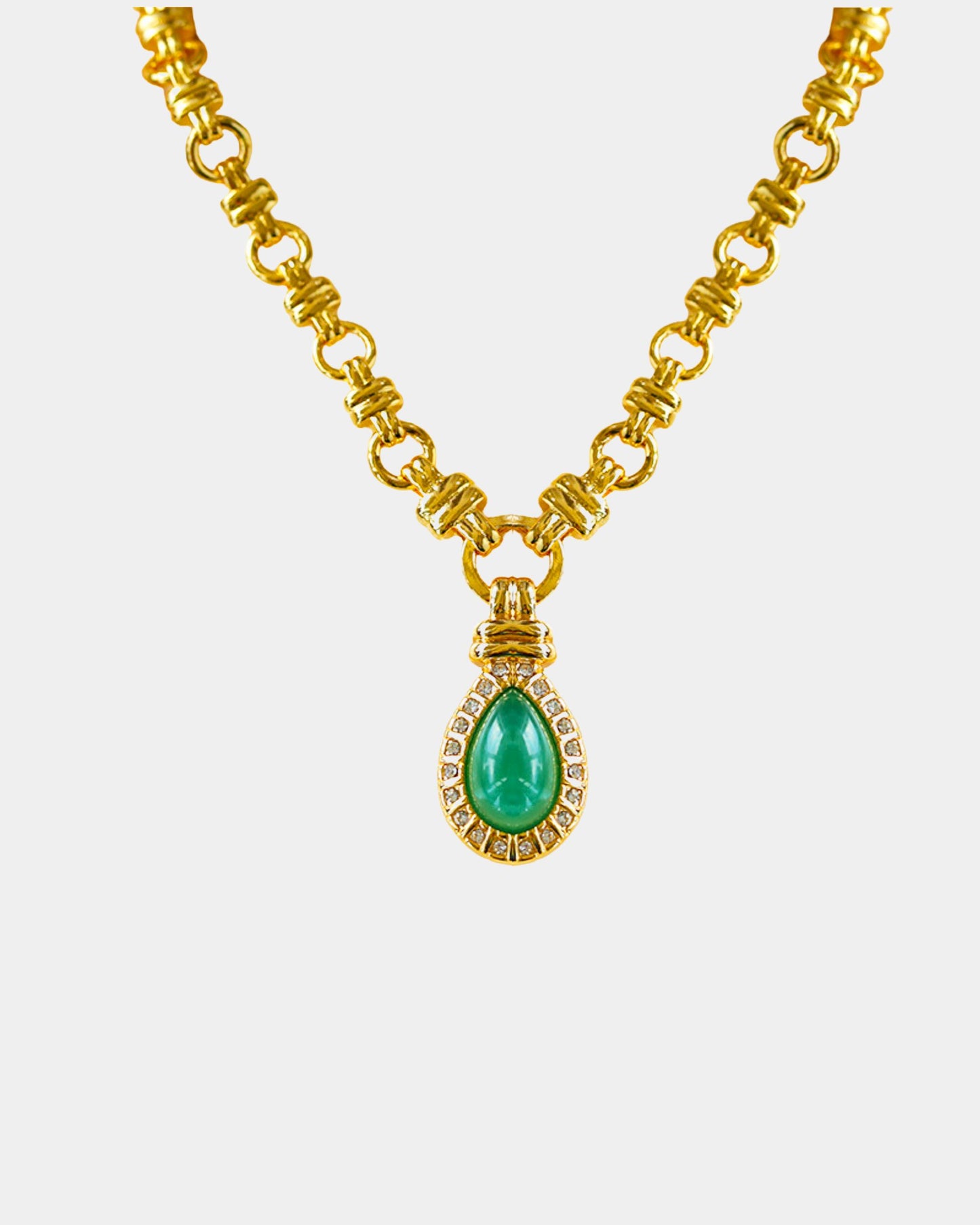 Gold_Esmeralda_Teardrop_Pendant_Necklace_9