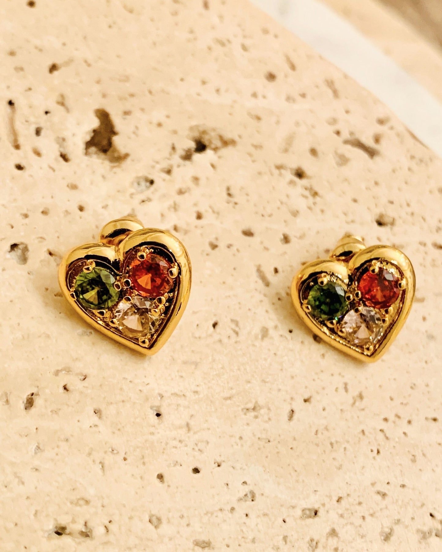 Gold_Forest_Gem_Stud_Earrings_2