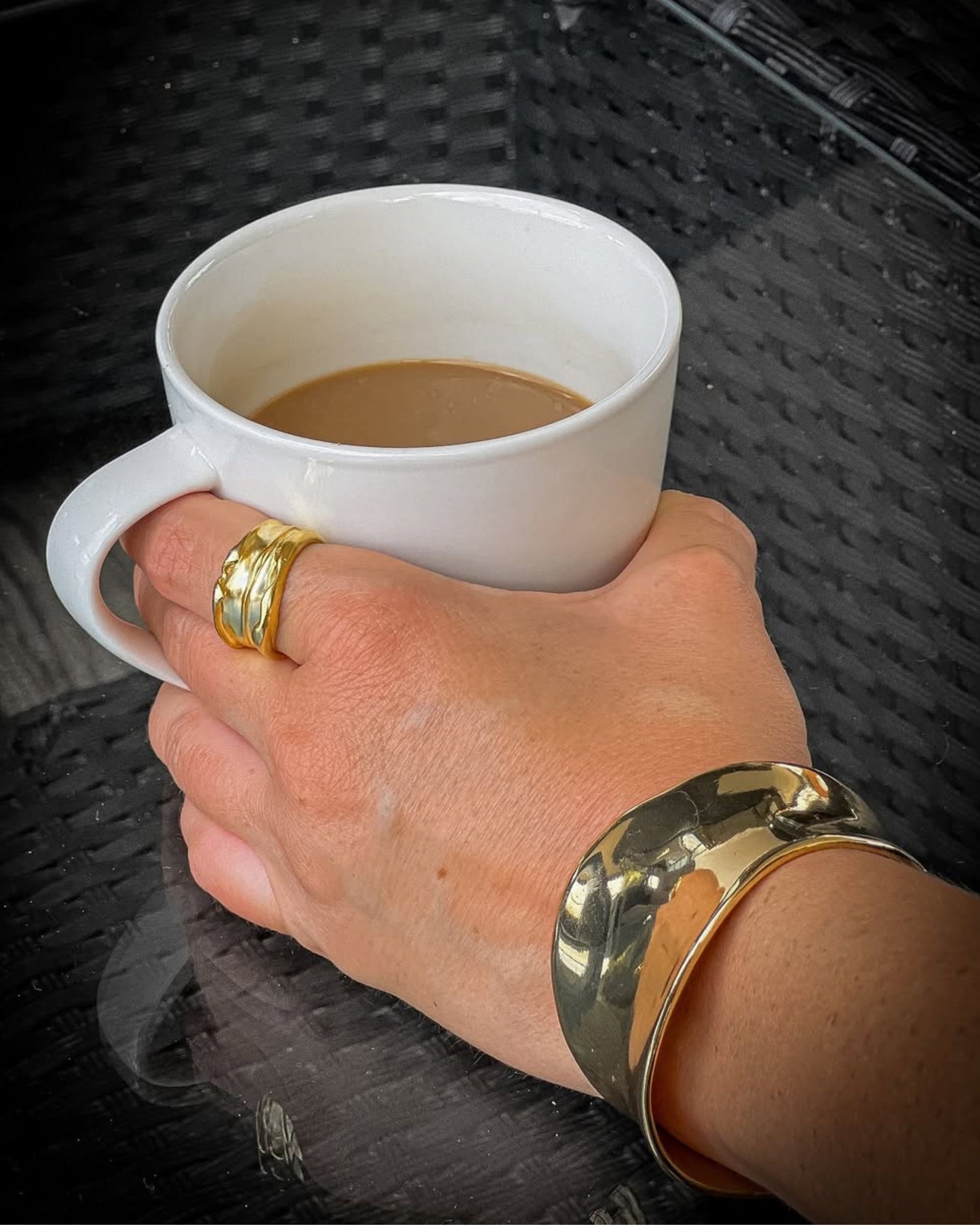 Gold Gaia Wave Ring
