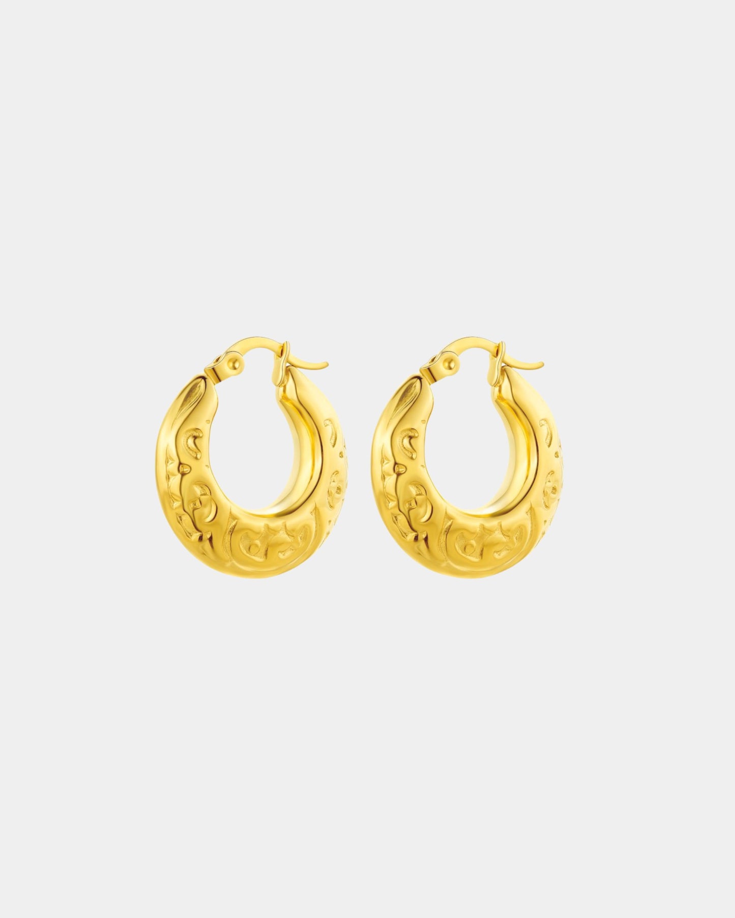 Gold Isis Hoop Earrings