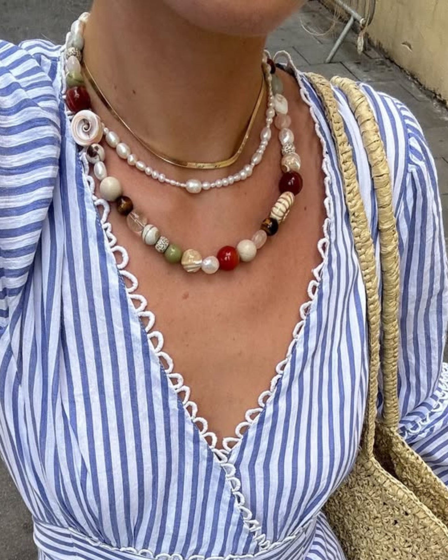Gold Mare Ammonia Relic Necklace