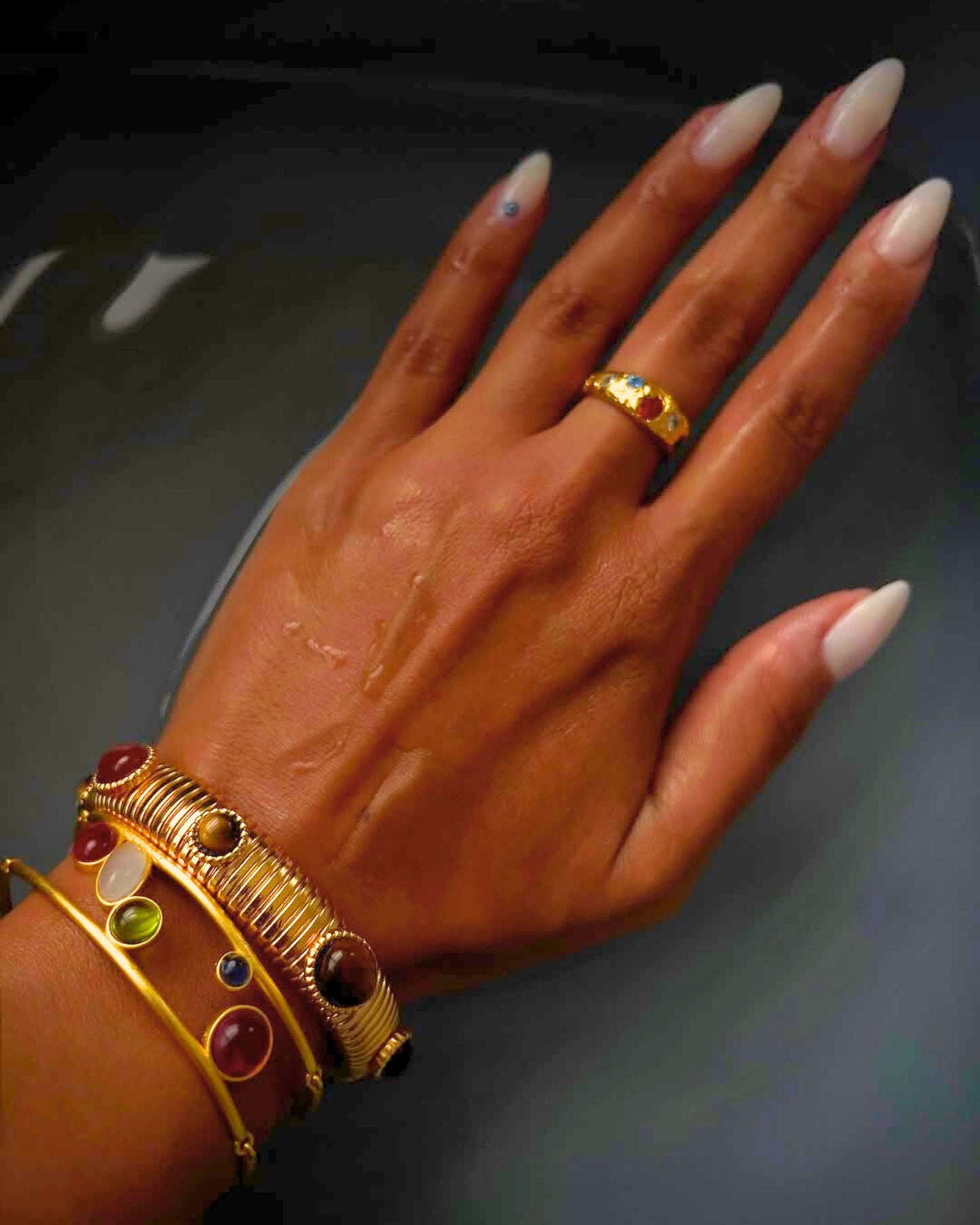 Gold Mythic Chain Bangle