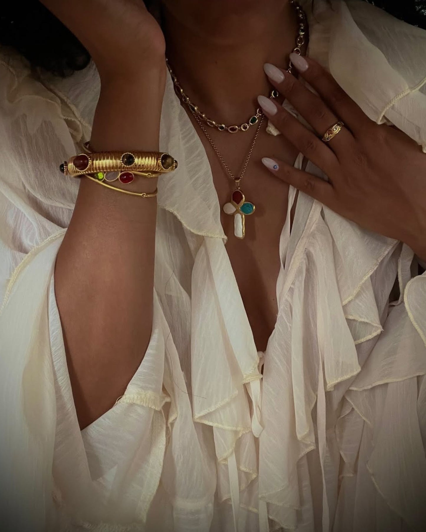 Gold Mythic Chain Bangle
