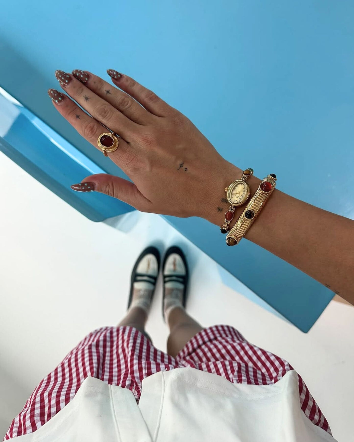 Gold Mythic Chain Bangle