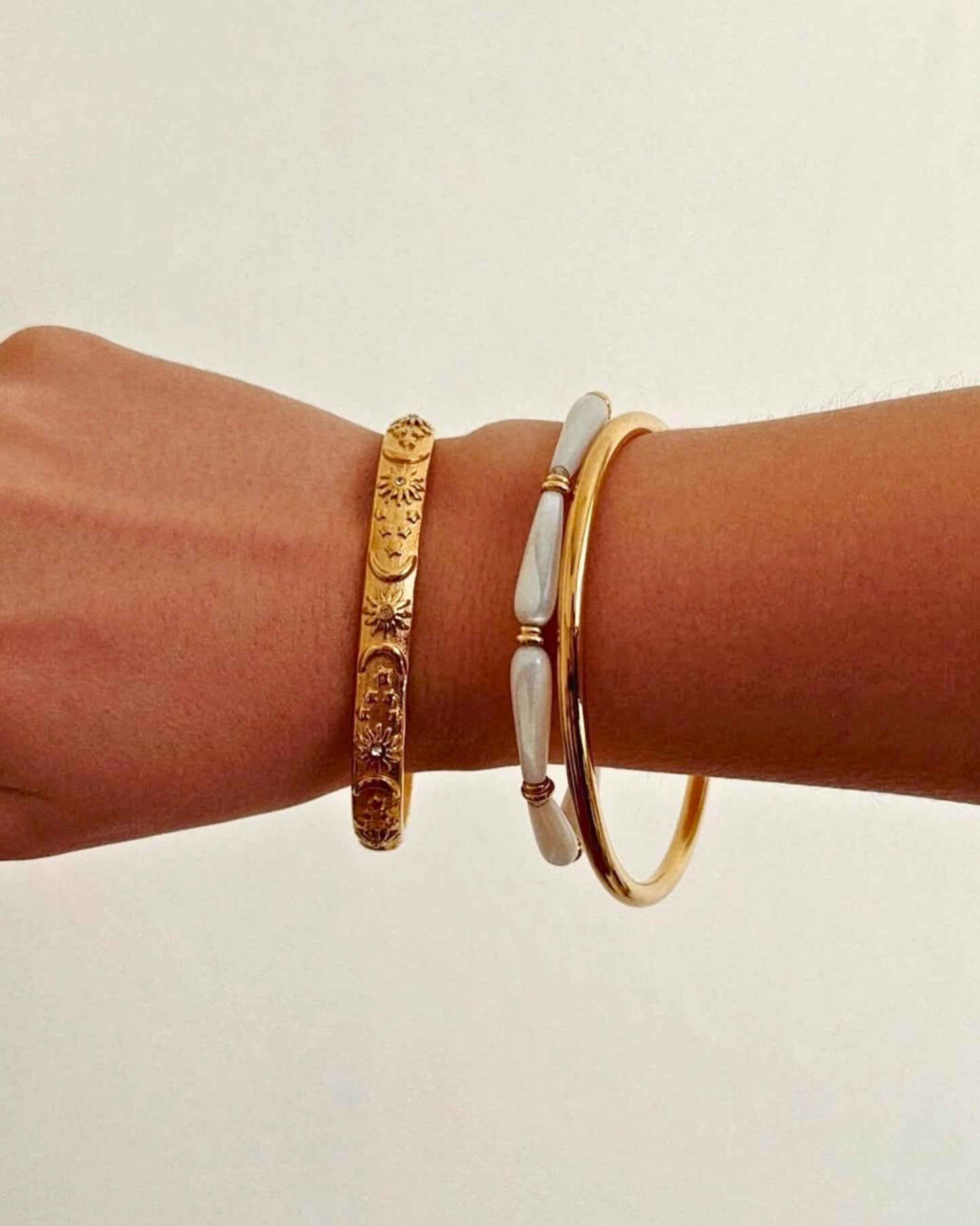 Gold Ondine Ripple Bracelet