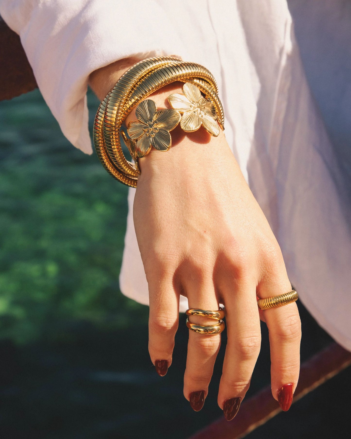 Gold Petal Dream Bangle
