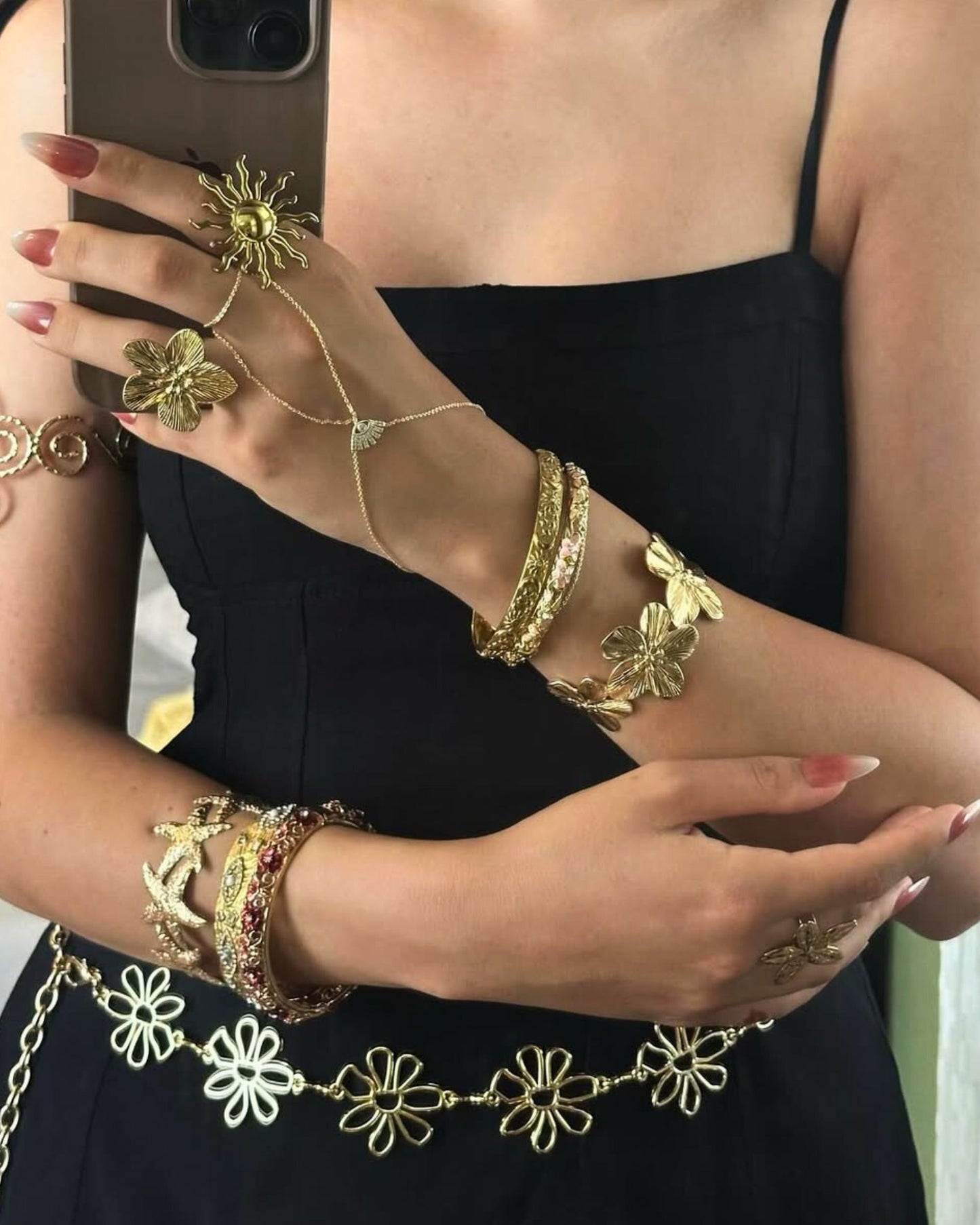 Gold Petal Dream Bangle