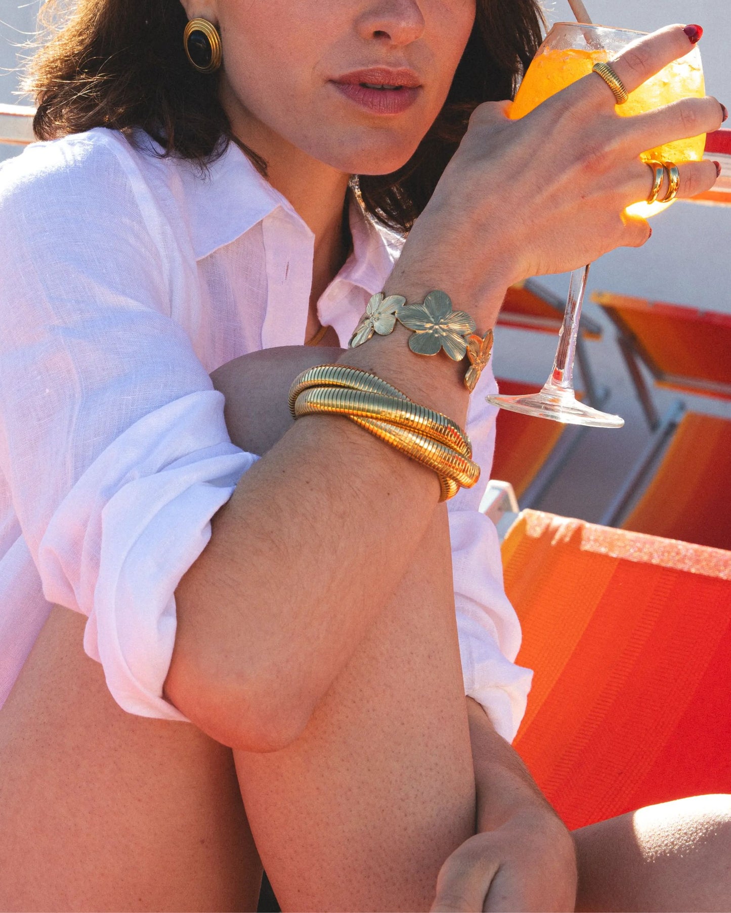 Gold Petal Dream Bangle