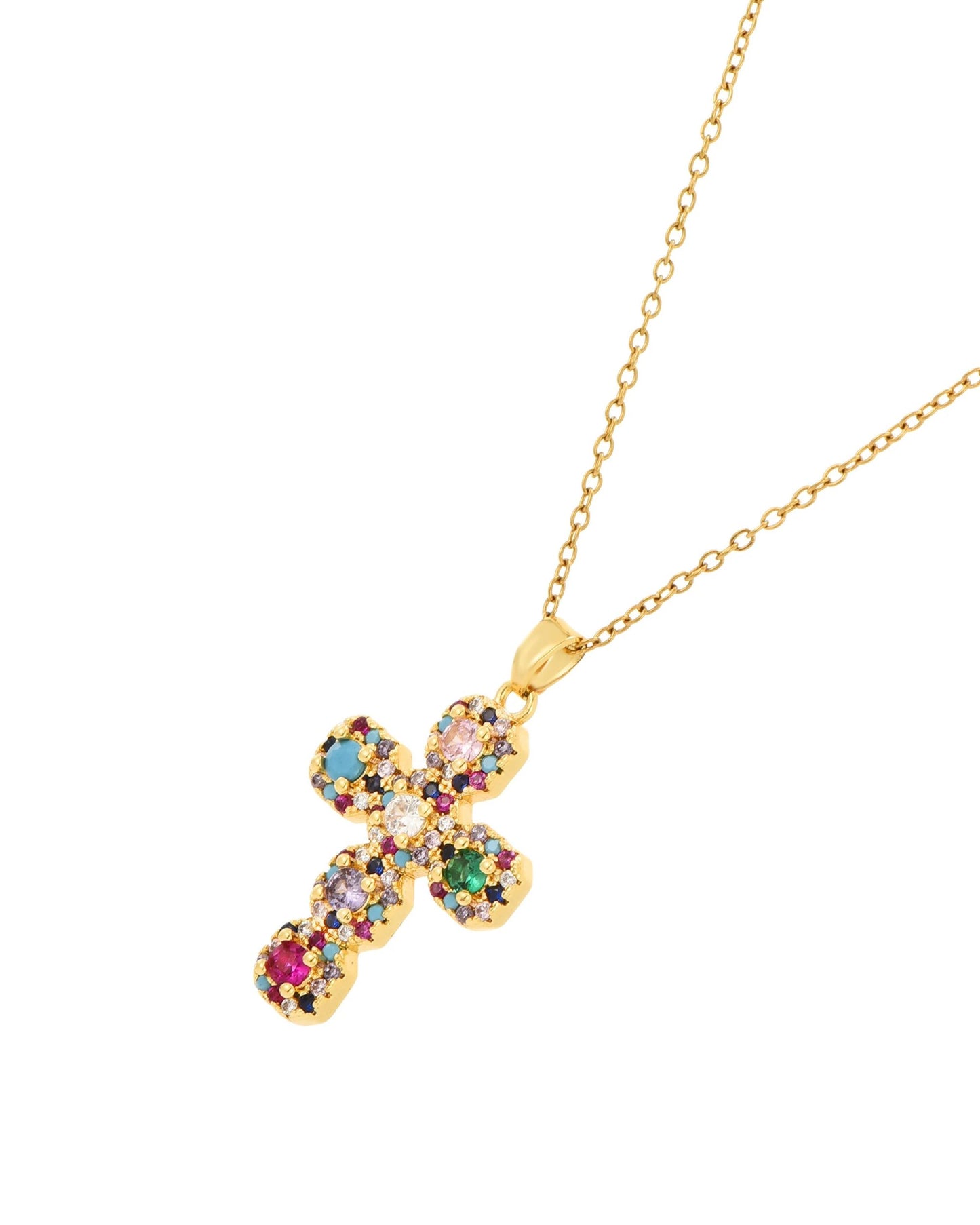 Gold_Rose_Mosaic_Cross_Necklace_3