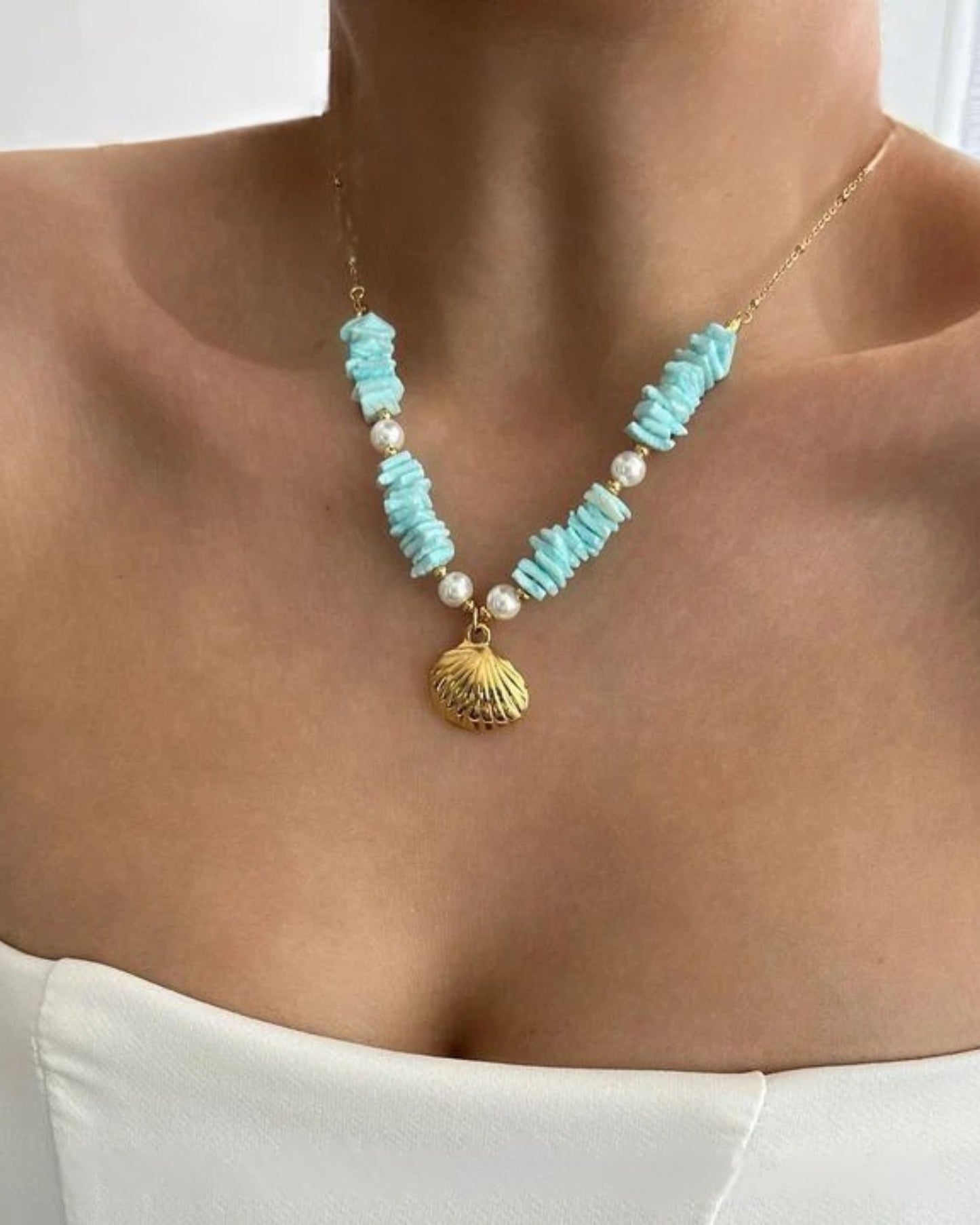 Gold Seabreeze Melody Necklace