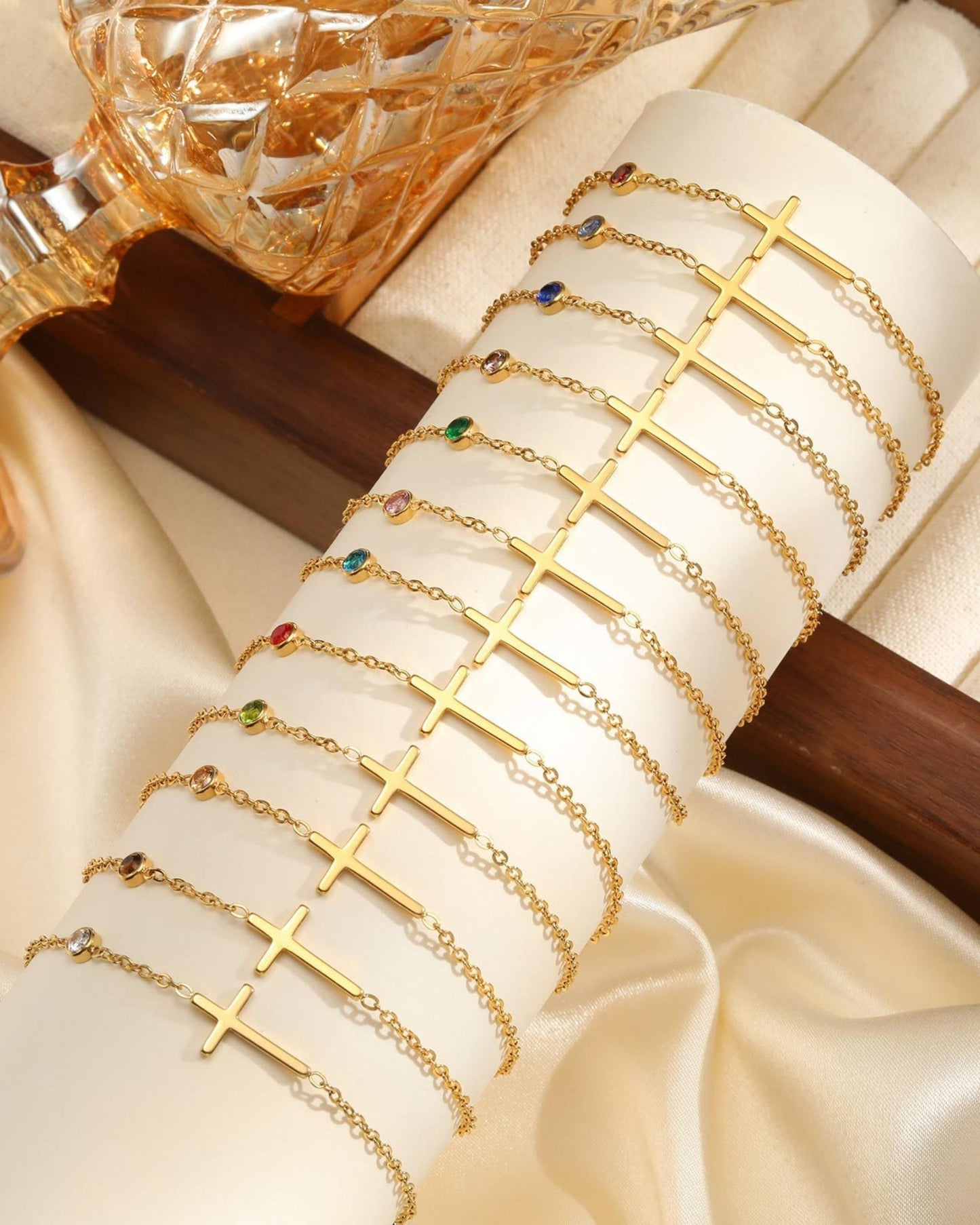 Gold_Solis_Cross_Birthstone_Bracelet_3