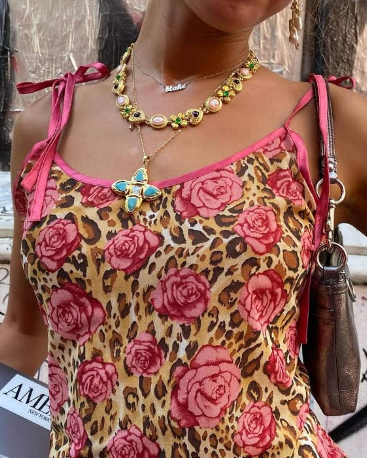 Gold Solterra Cross Necklace