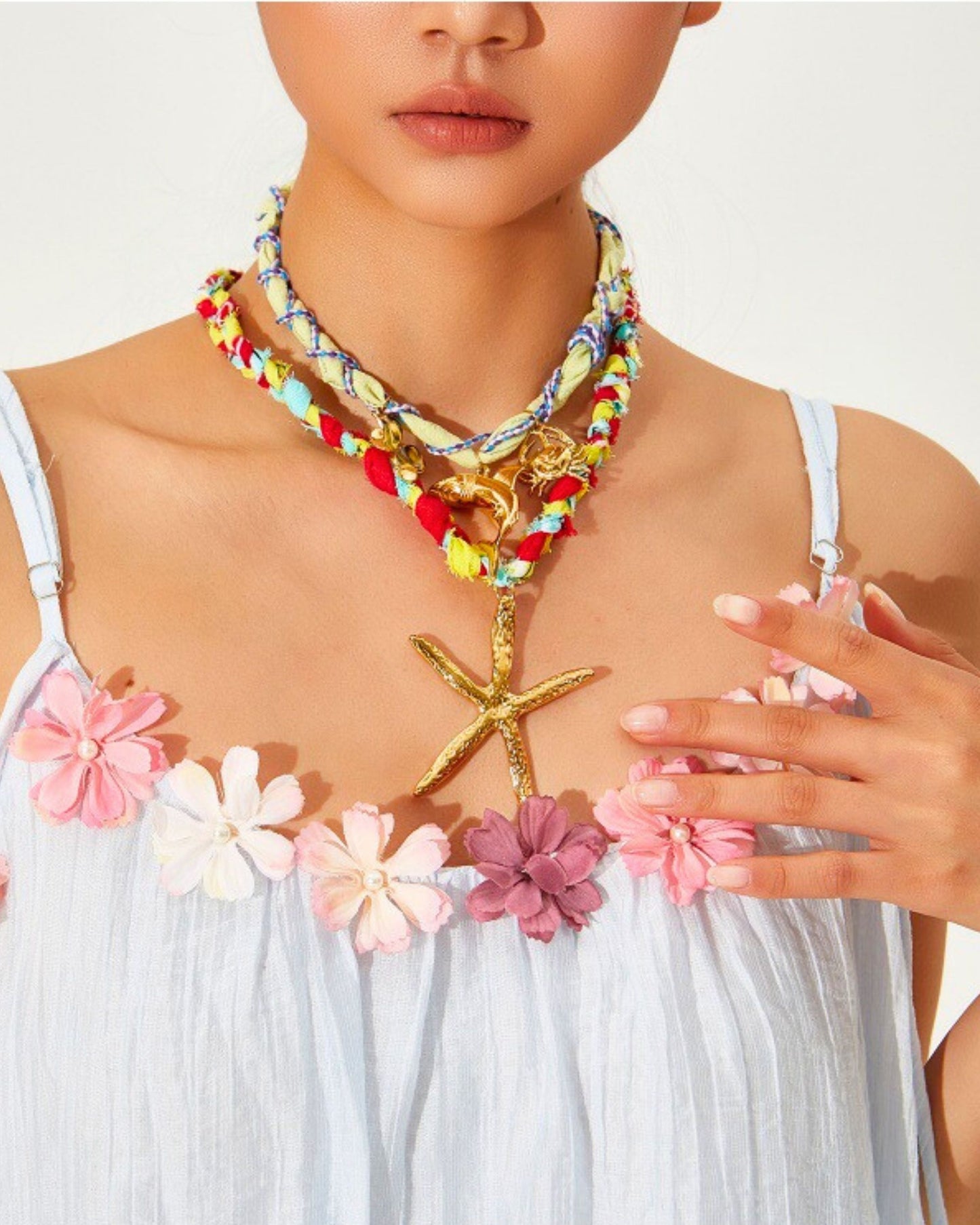 Gold_Starfish_Melody_Silk_Cord_Necklace_4