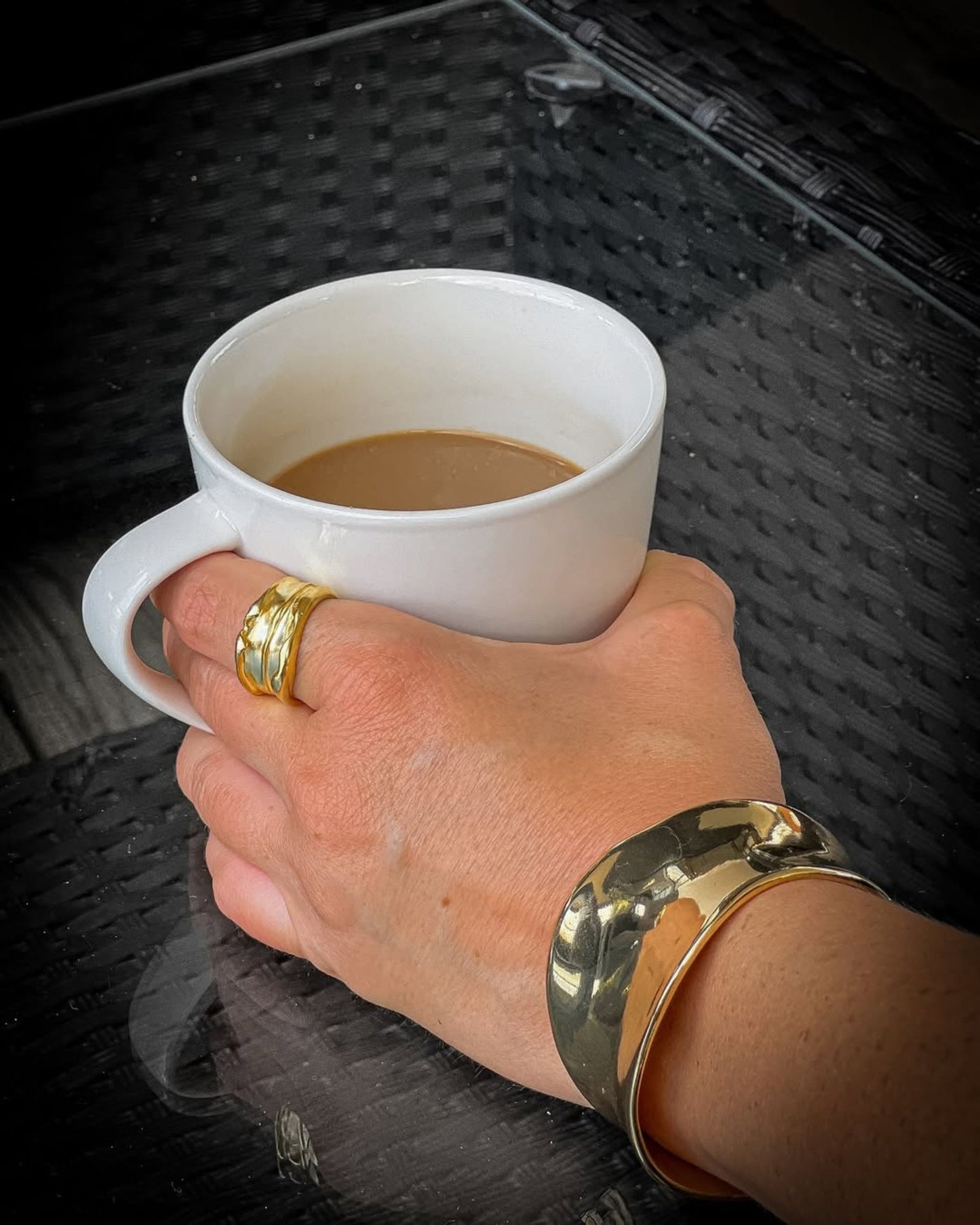 Gold Tide Mirror Bangle