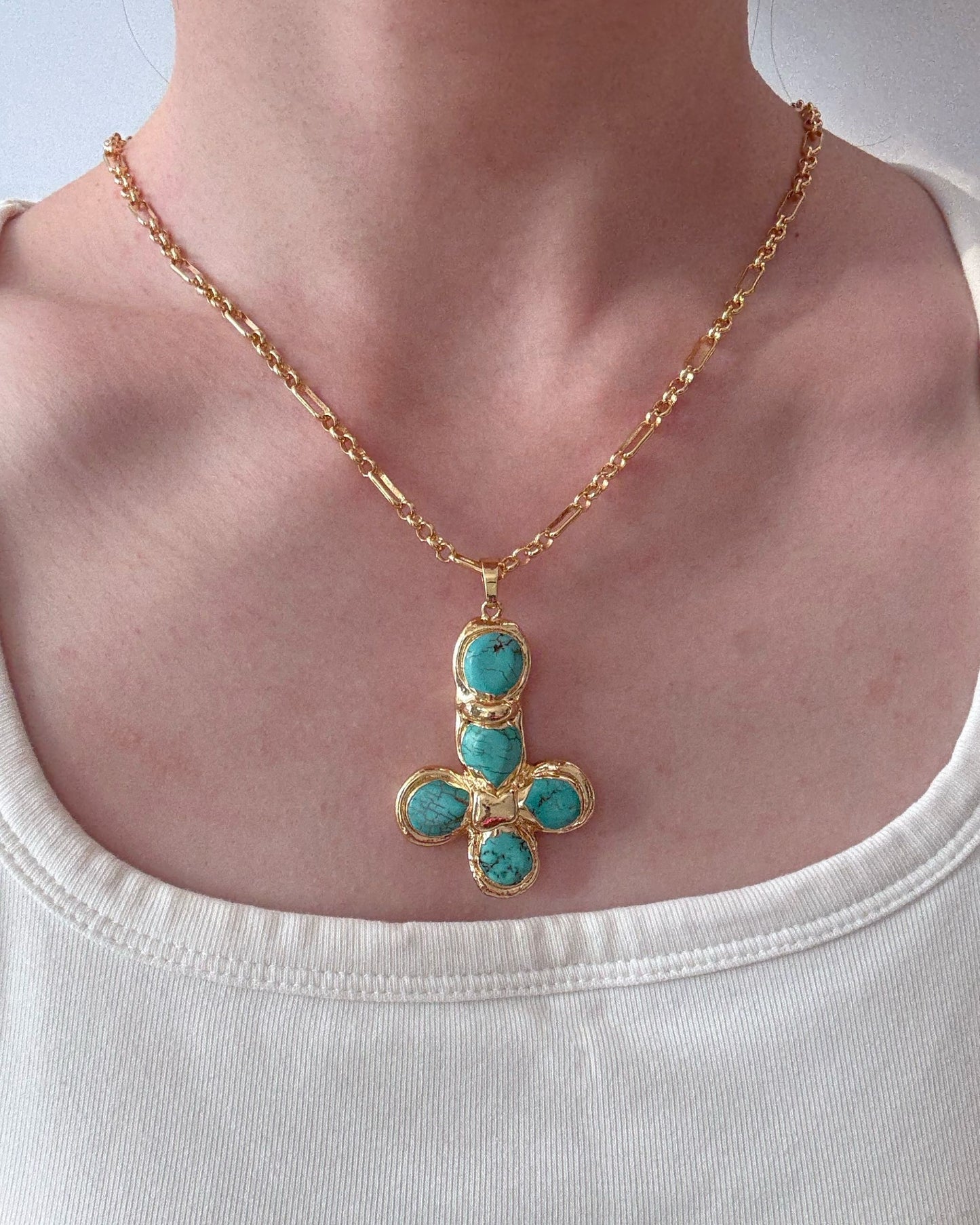 Gold_Turquoise_Cross_Necklace_2