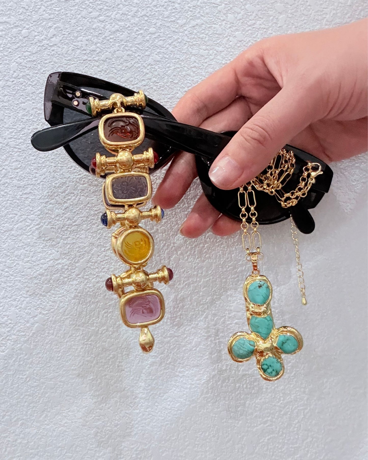 Gold_Turquoise_Cross_Necklace_3