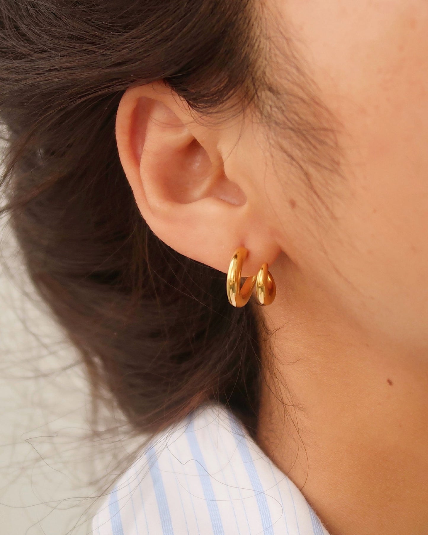 Gold_Twin_Loop_Stud_Earrings_2