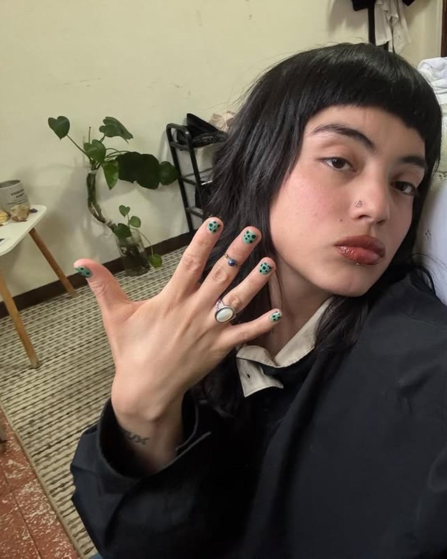 Silver Lunar Pearl Ring
