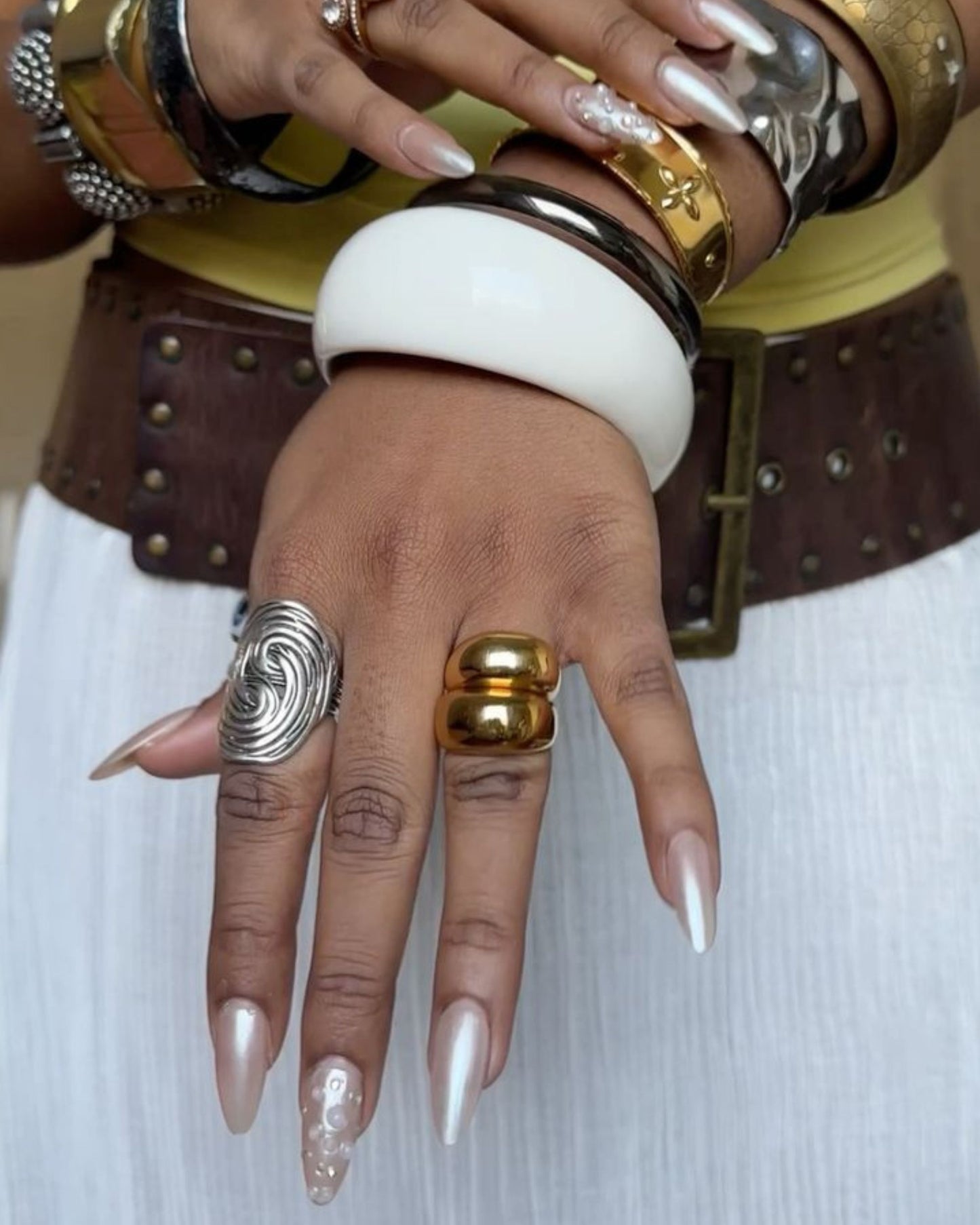 Silver Spiral Swirl Ring