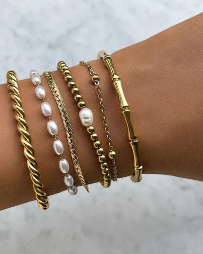 Gold Bamboo Bangle