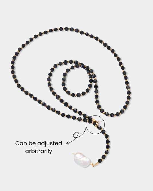 Gold_Black_Bead_Pearl_Necklace_1