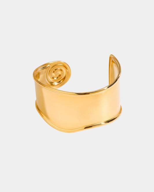 Gold_Cast_Shell_Bangle_1
