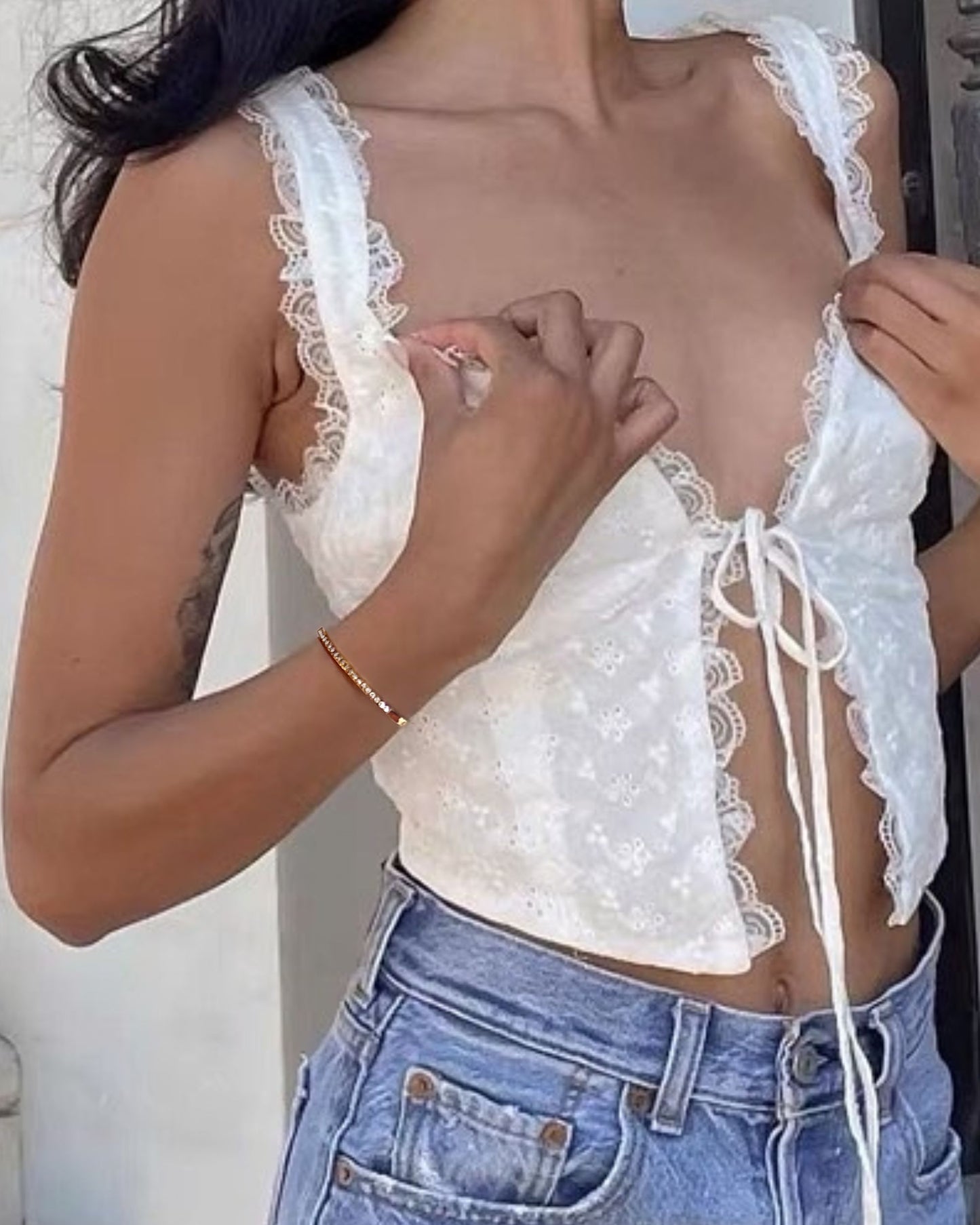 Gold_Clara_Half_Tennis_Banlge_5
