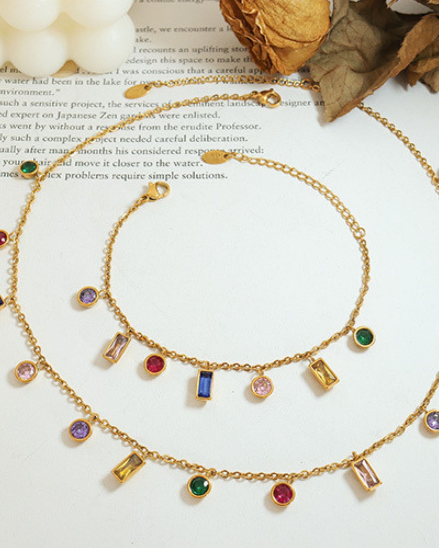 Gold_Colorful_Rain_Drop_Station_Bracelet_3