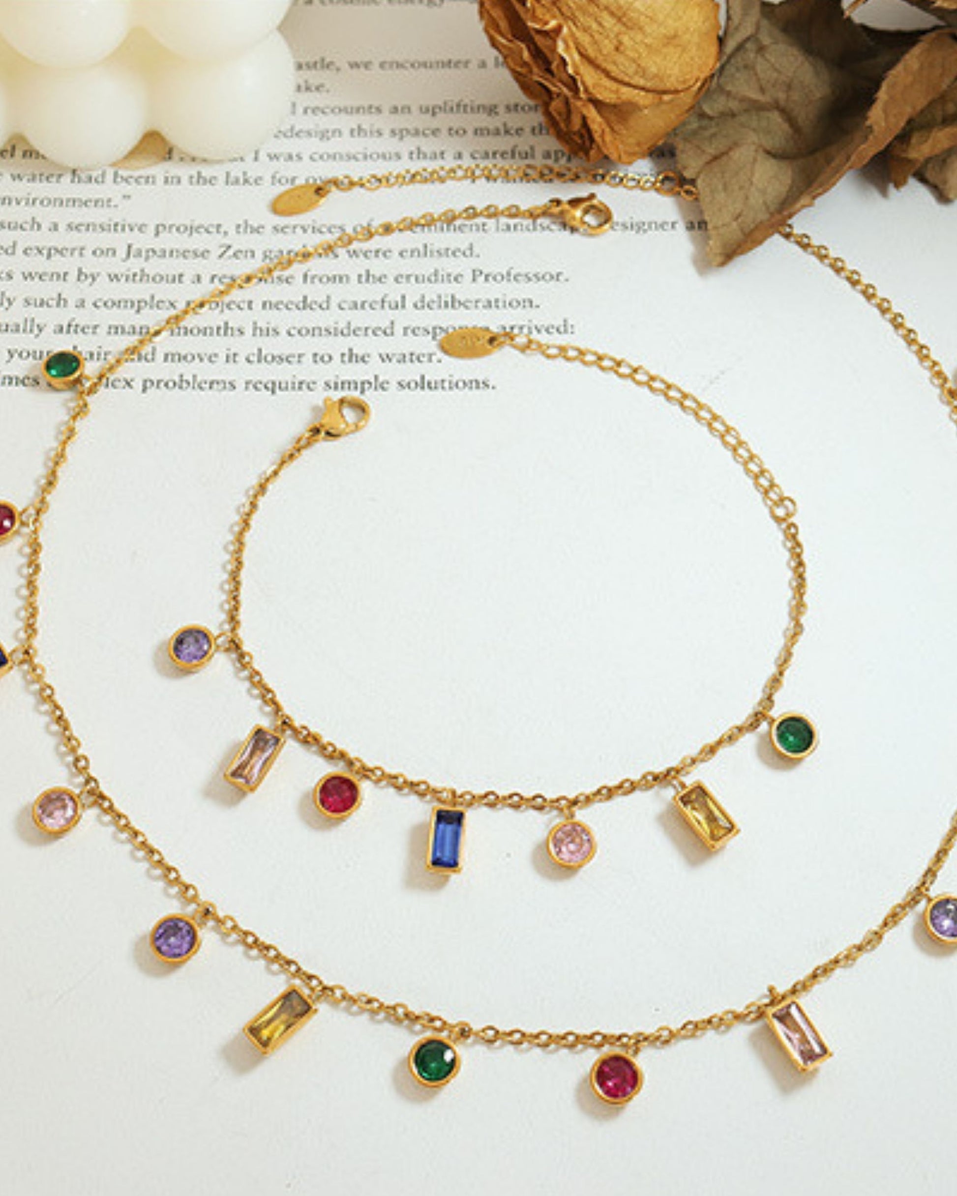 Gold_Colorful_Rain_Drop_Station_Bracelet_3