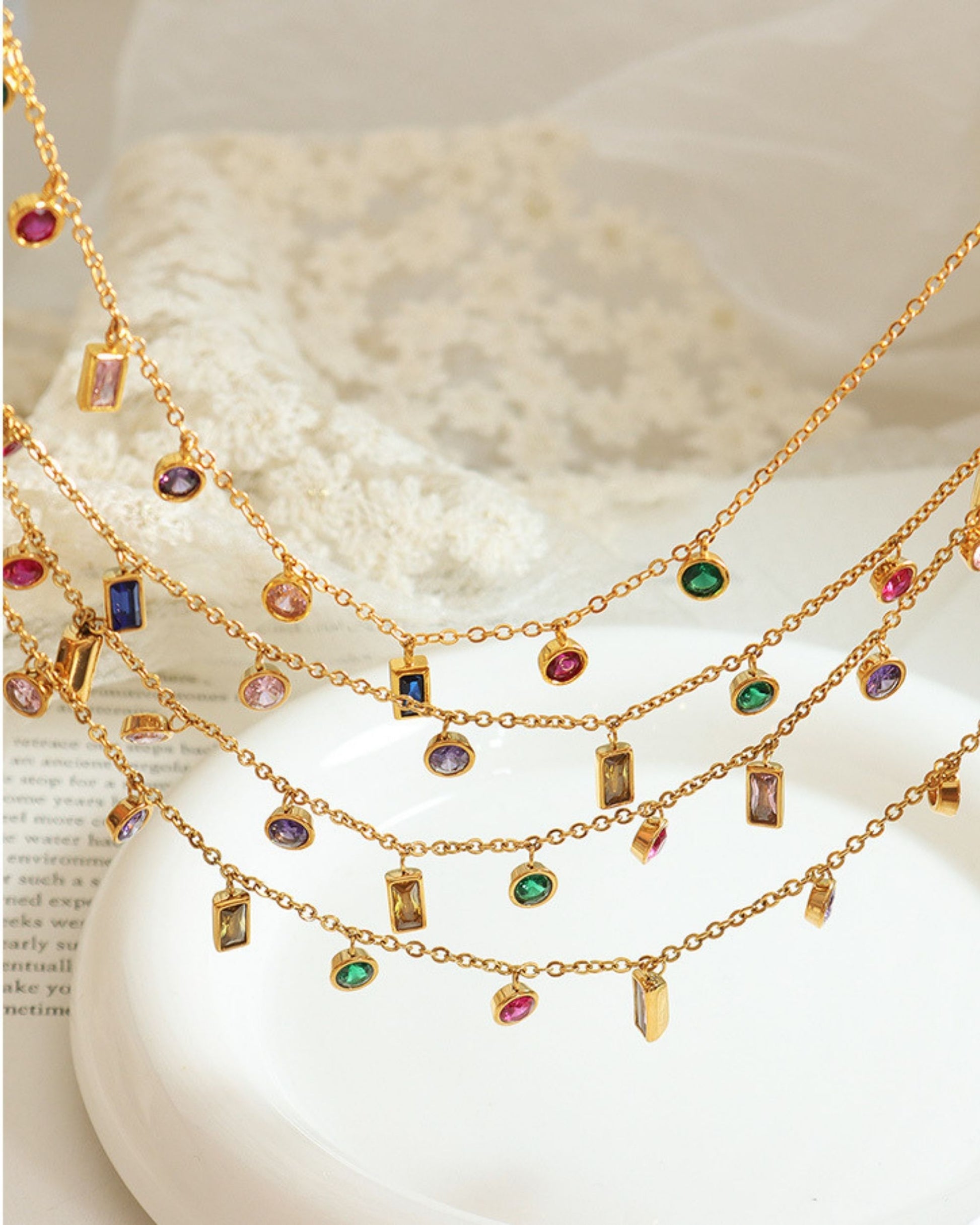 Gold_Colorful_Rain_Drop_Station_Necklace-3