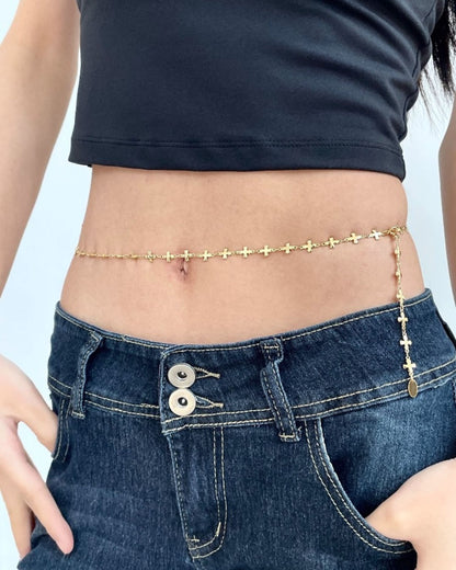 Gold_Cross_Code_Long_Necklace_7