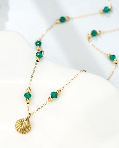 Gold_Emerald_Shell_Necklace_2