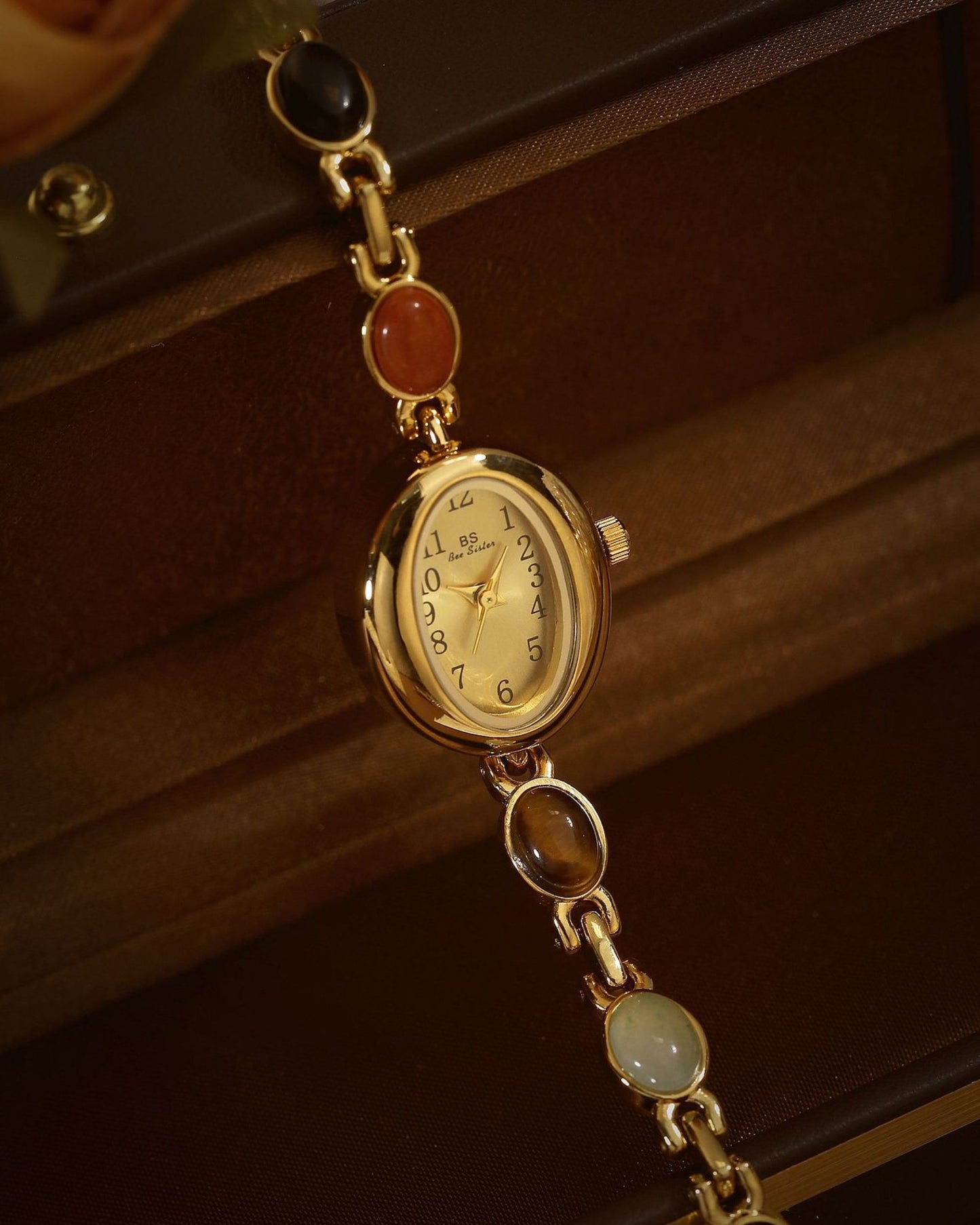 Gold_Horatia_Multicolored_Watch_Bracelet_3