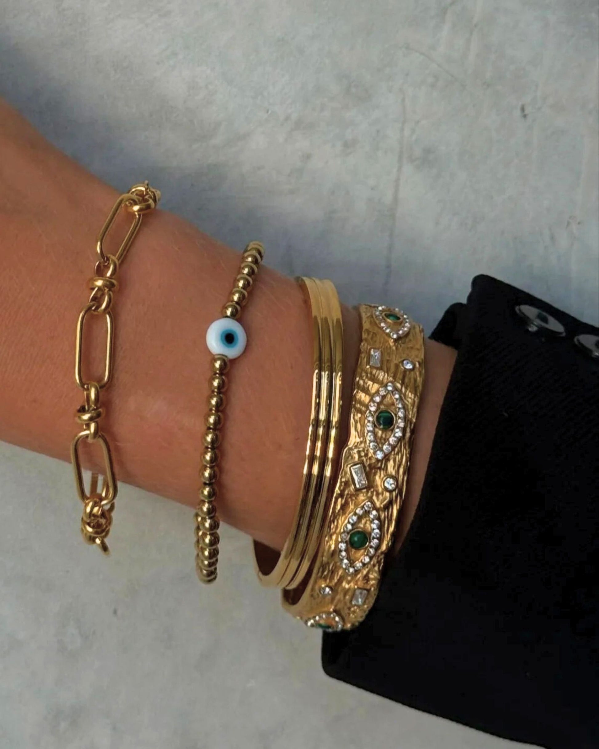 Gold_Lily_Evil_Eye_Bangle_8