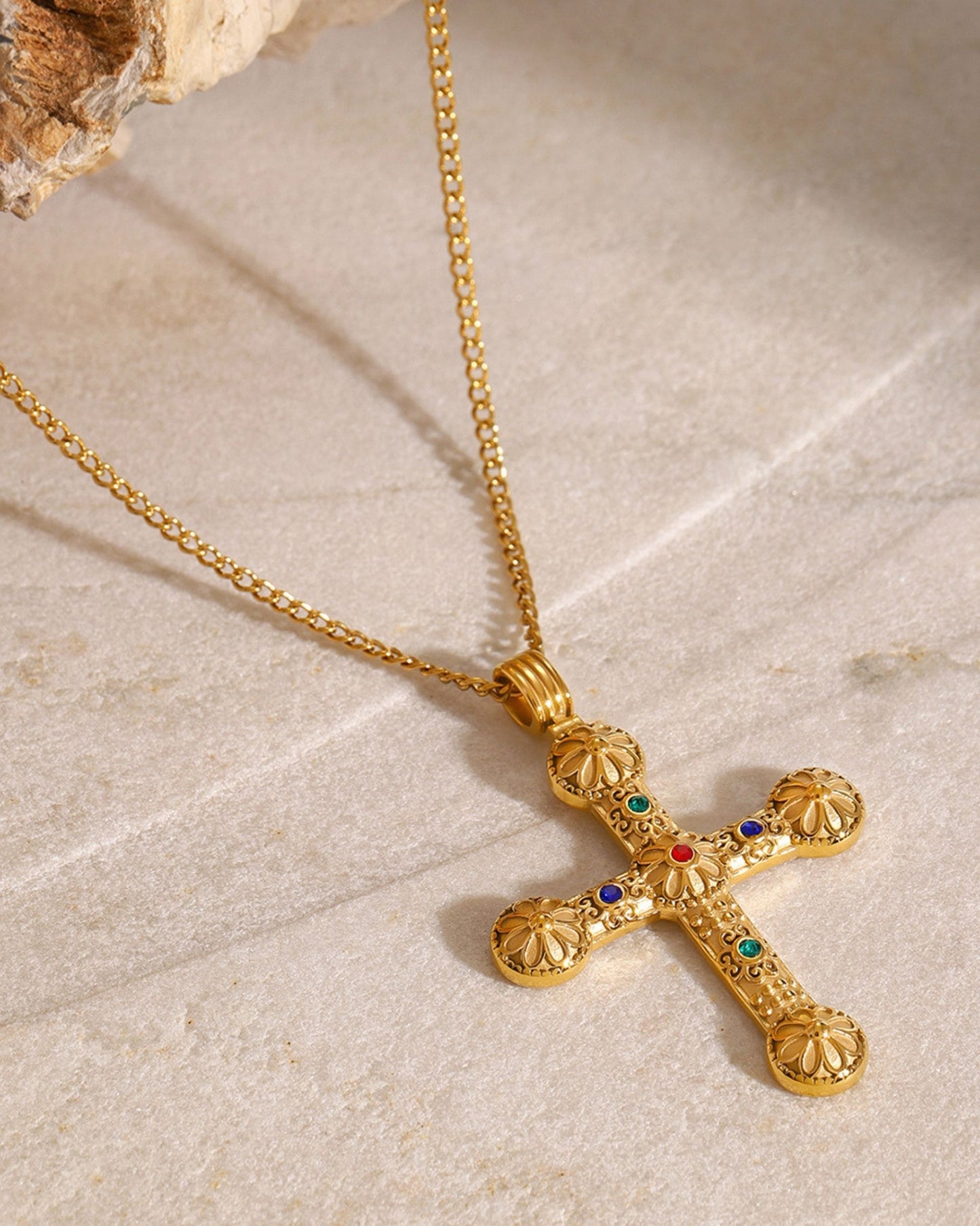 Gold_Lucia_Floral_Cross_Necklace_2