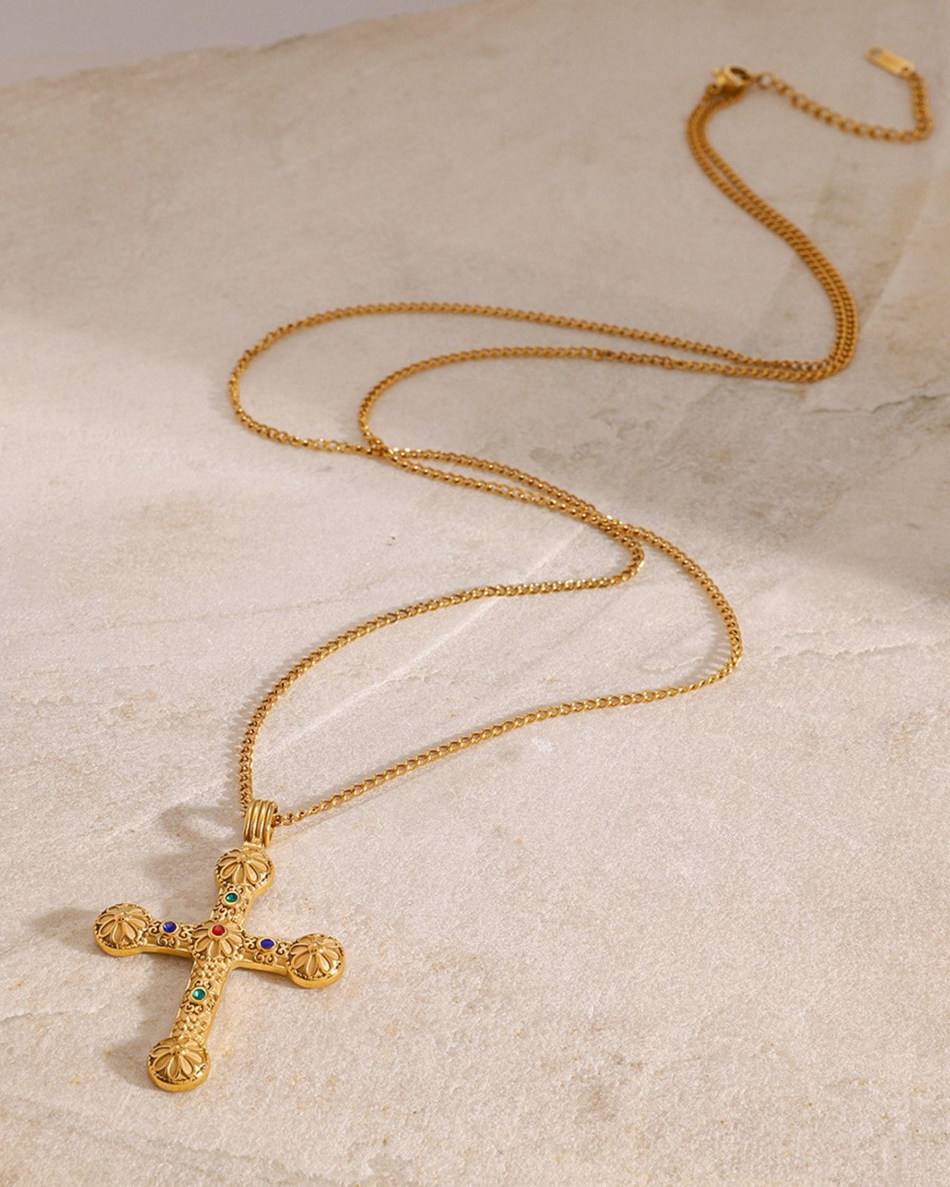 Gold_Lucia_Floral_Cross_Necklace_3