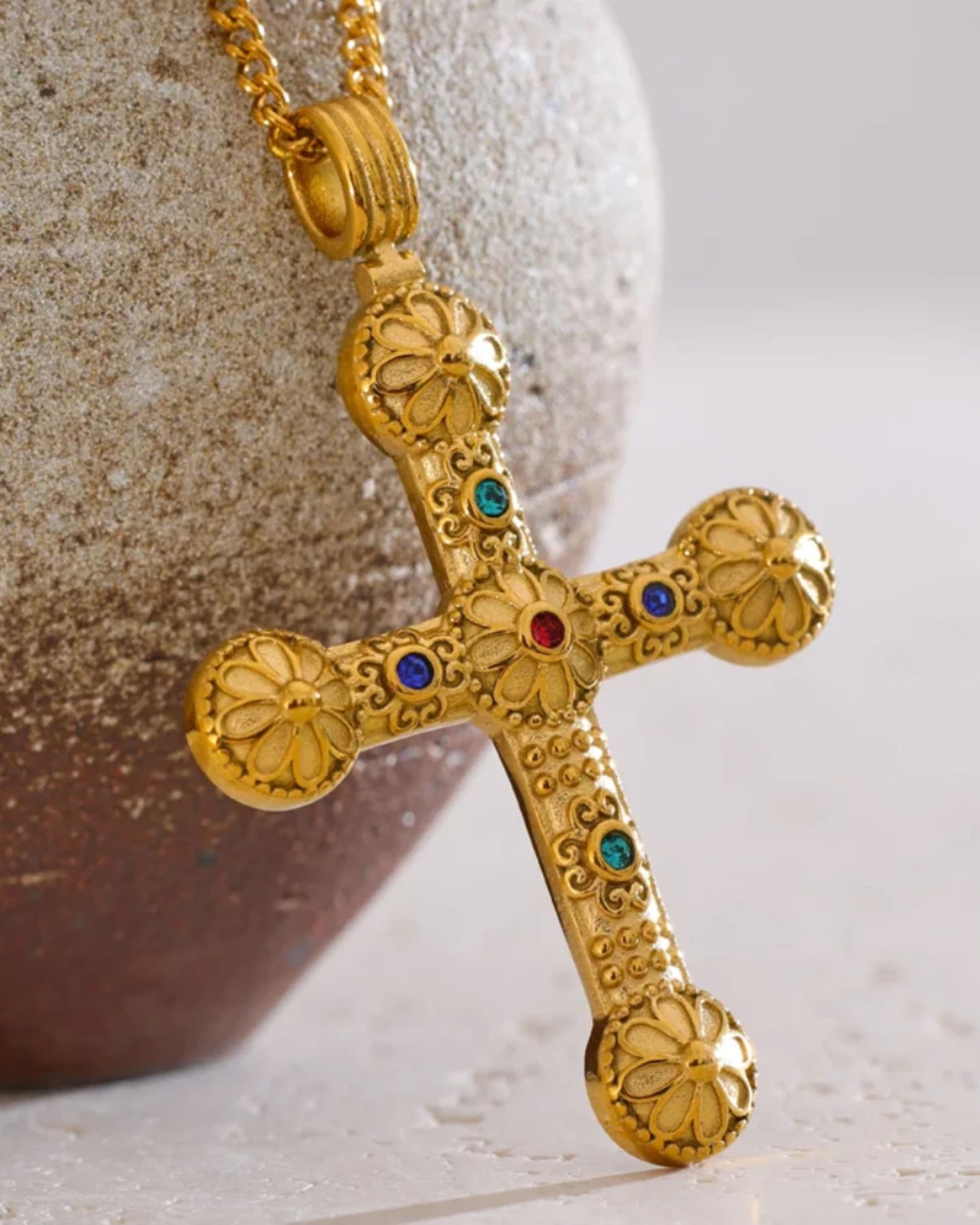 Gold_Lucia_Floral_Cross_Necklace_5
