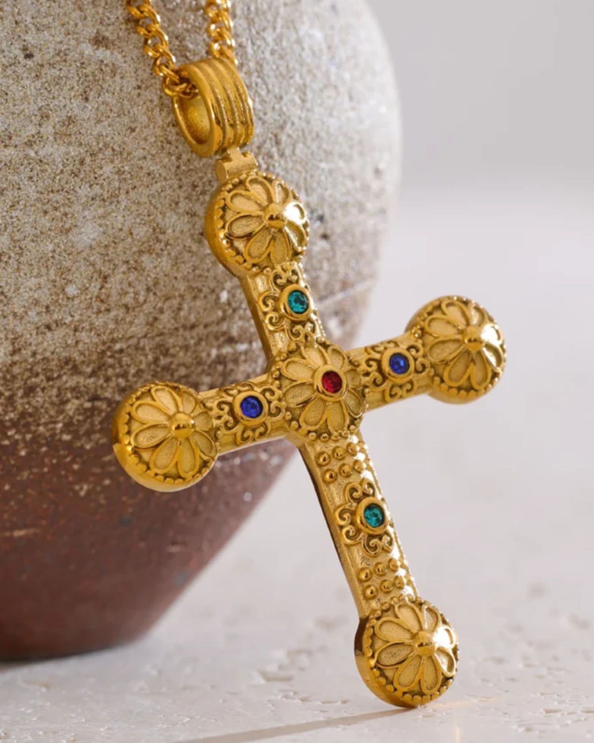 Gold_Lucia_Floral_Cross_Necklace_5